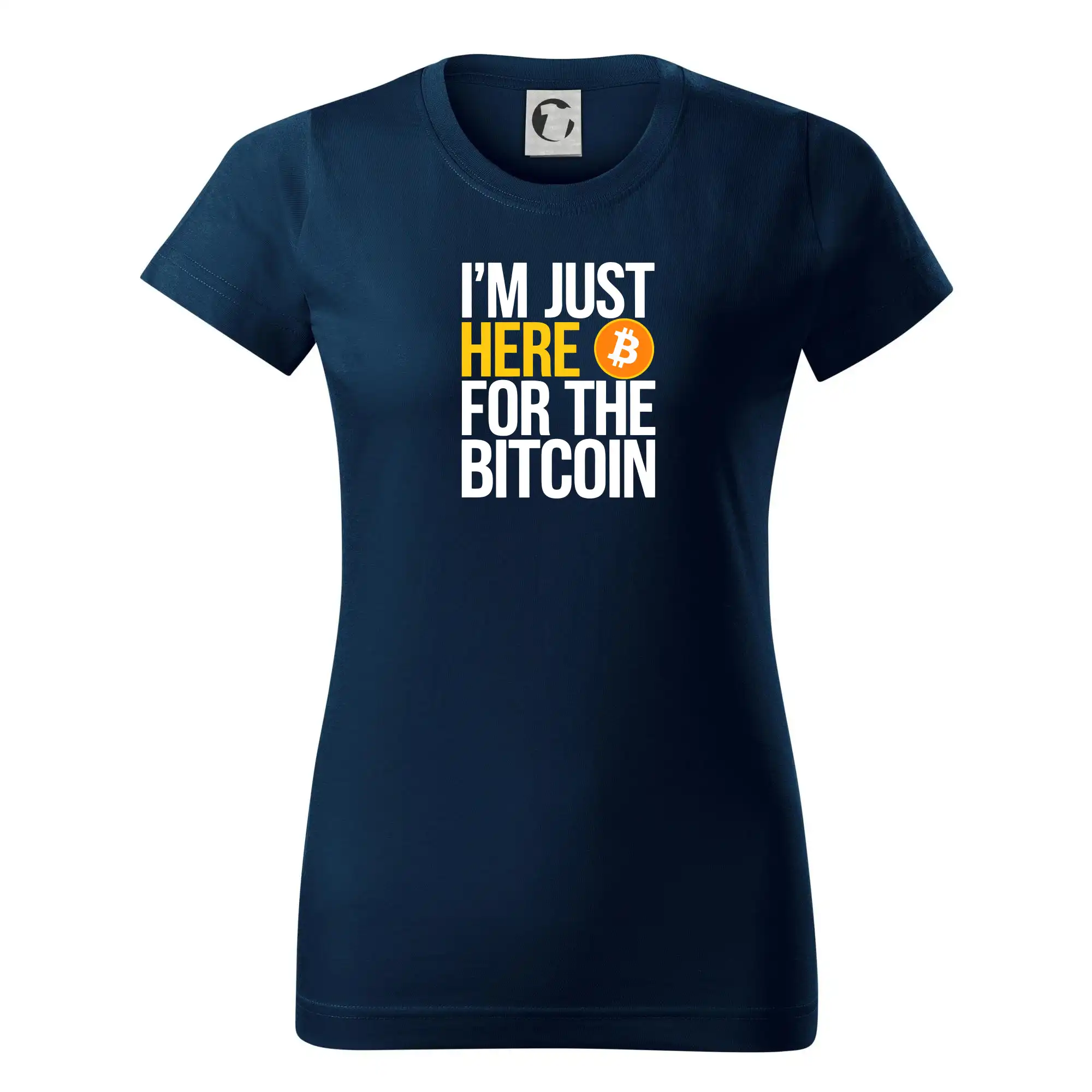 I'm just here for the Bitcoin - Dámske tričko basic - ľahko voľnejšie a dlhšie