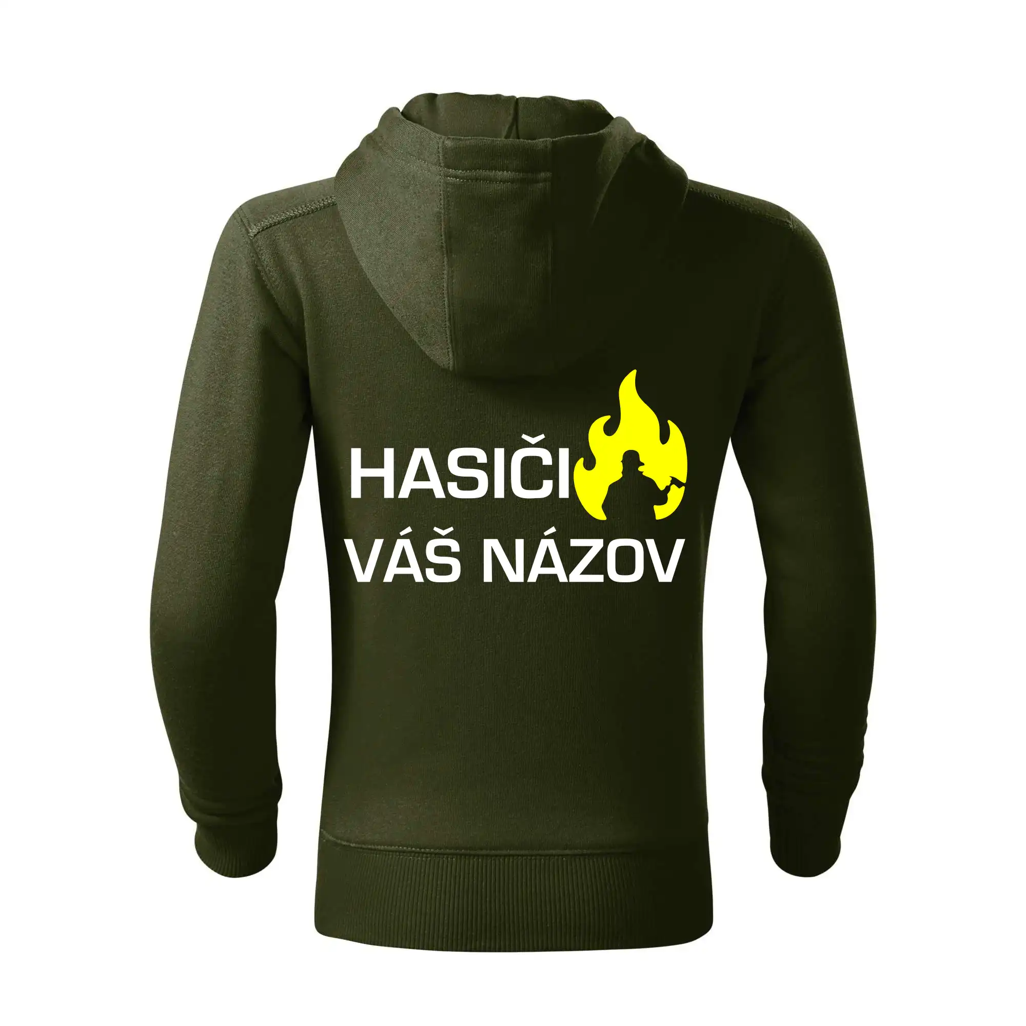 Hasiči - Váš názov - FLUO + Reflexná potlač
