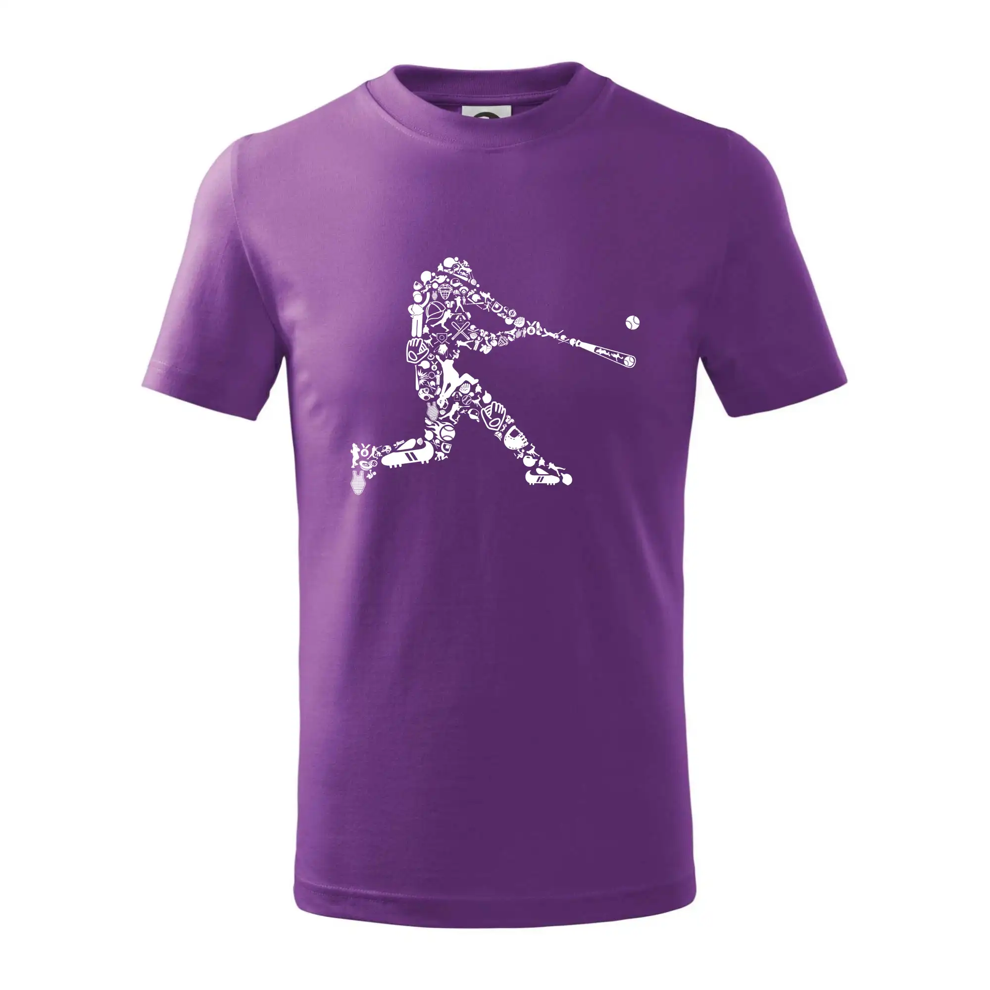 Tričká baseball - Hráč basebalu ikony - Tričko detské bavlnené