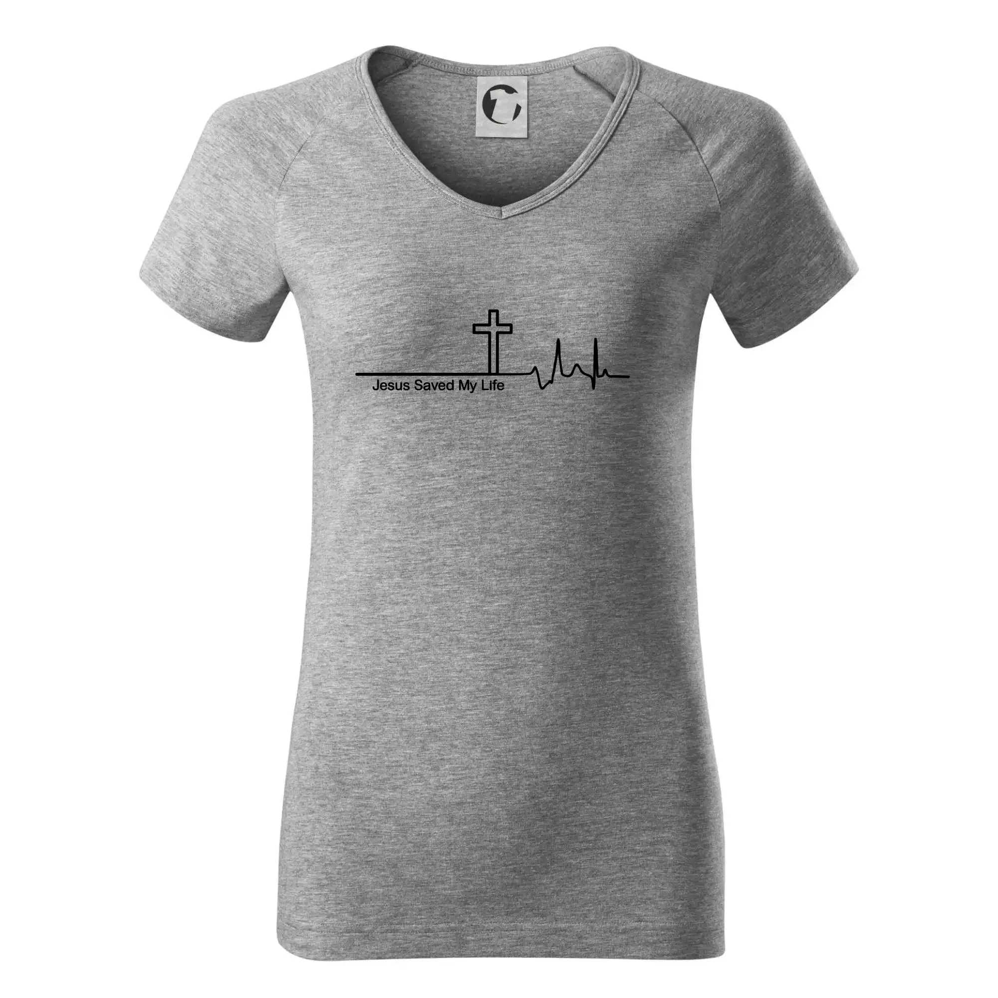 Jesus Saved My Life kříž ekg