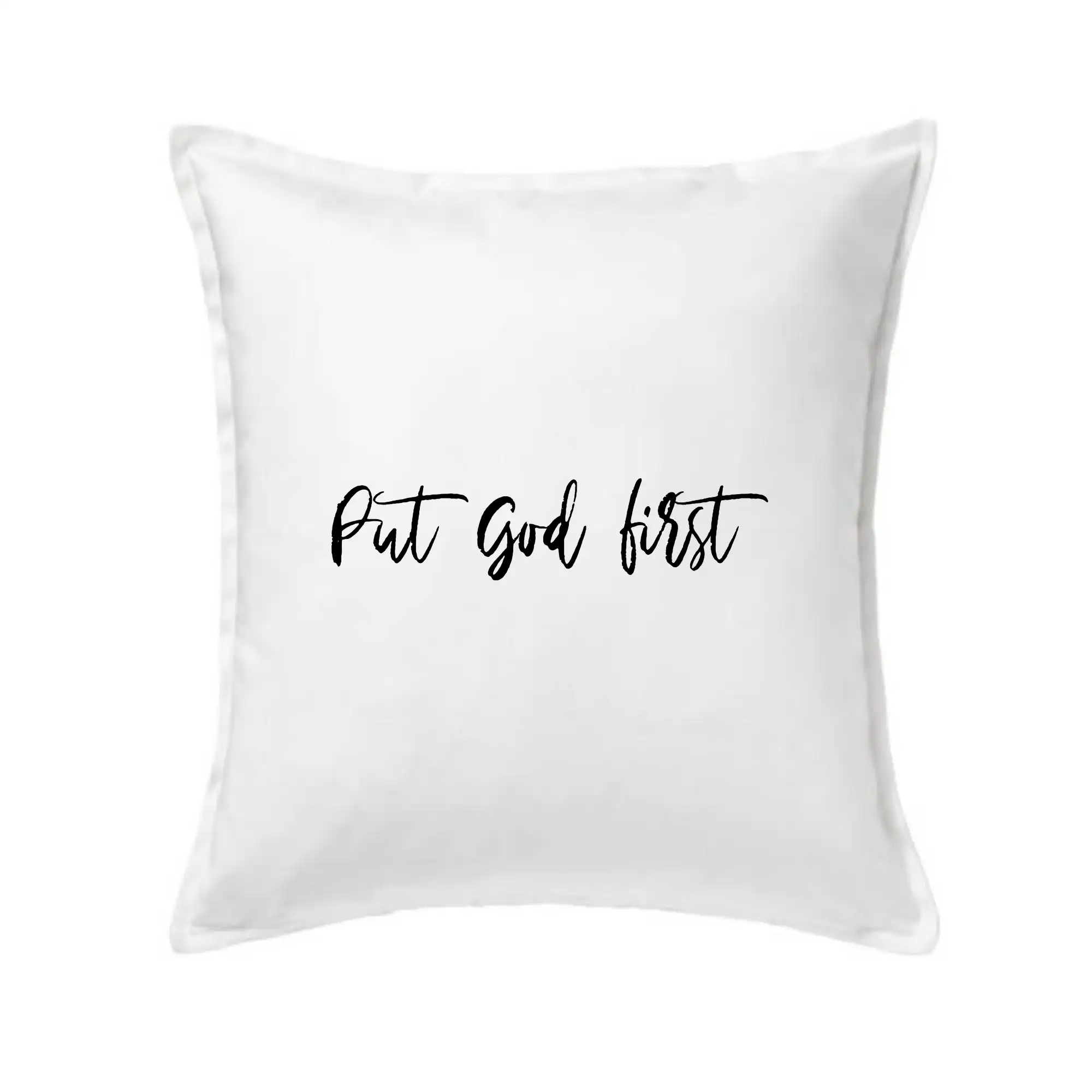 Put God first psací nápis