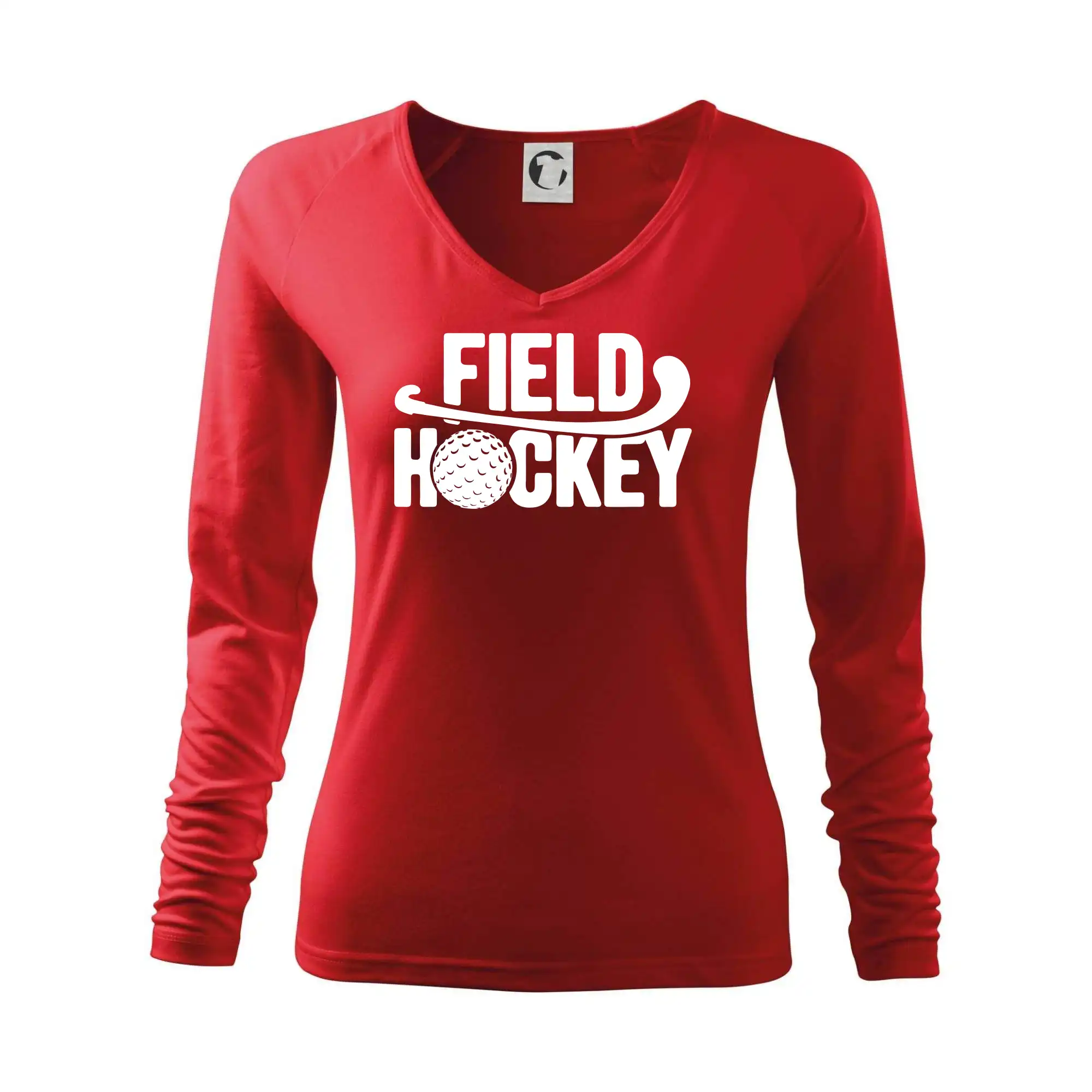 Field hockey míček a nápis