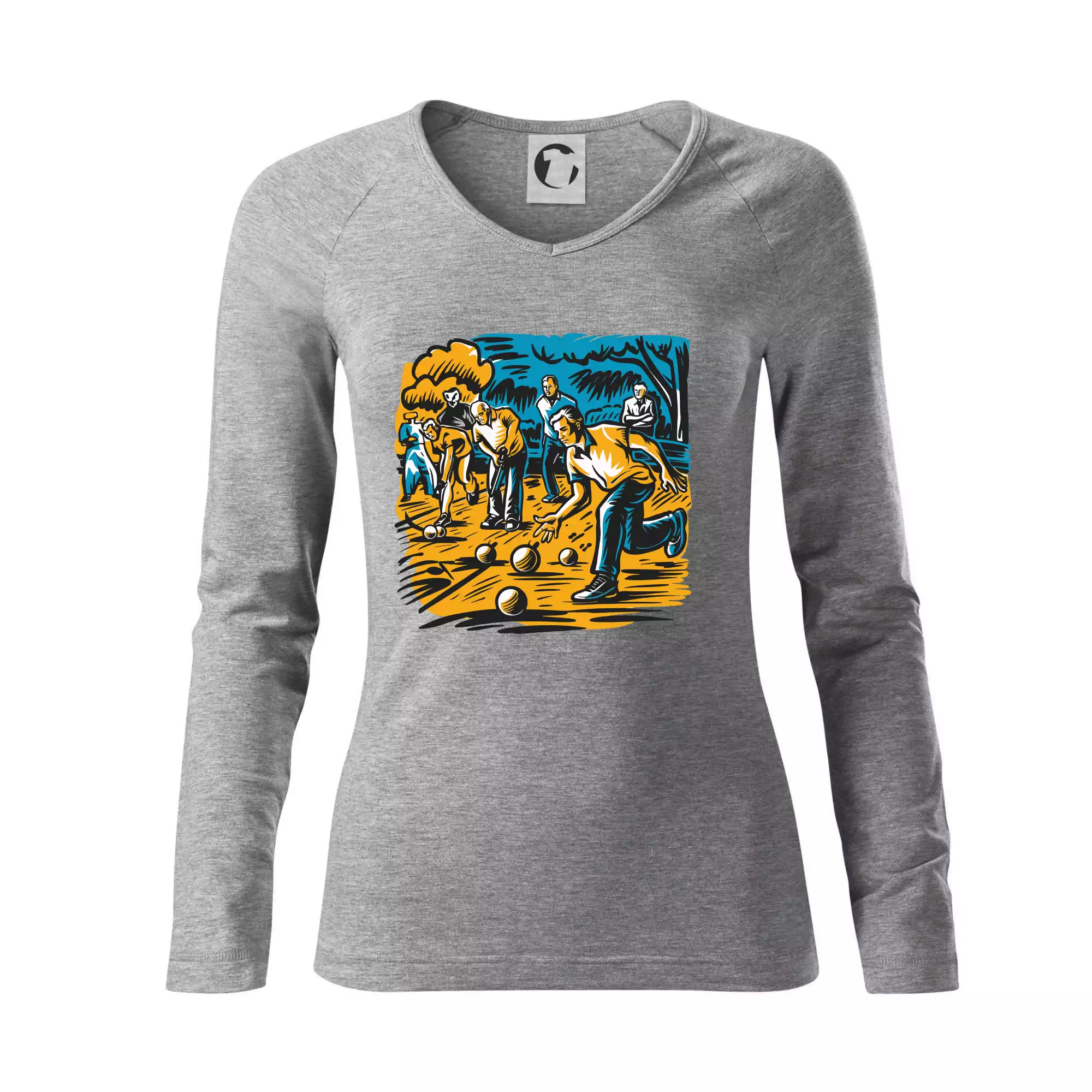 Petanque hra - modro oranžová