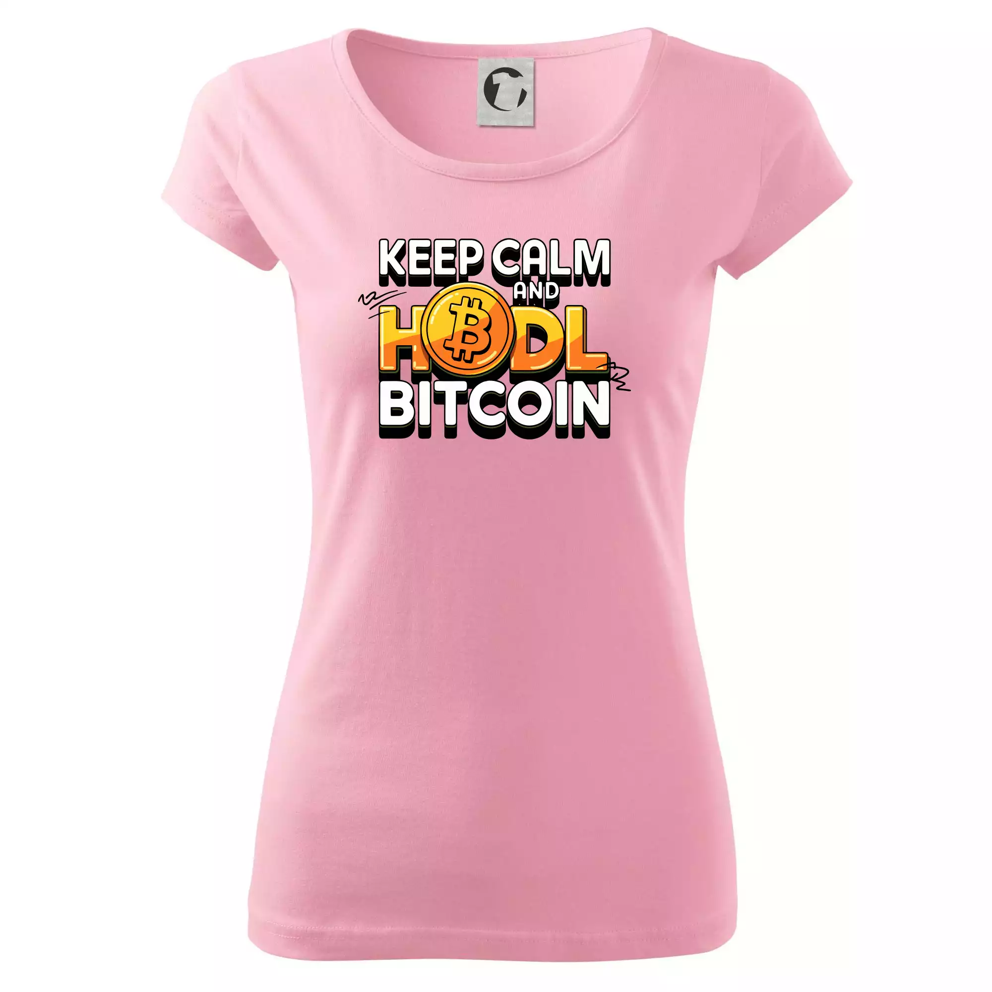 3D nápis Keep Calm and HODL Bitcoin