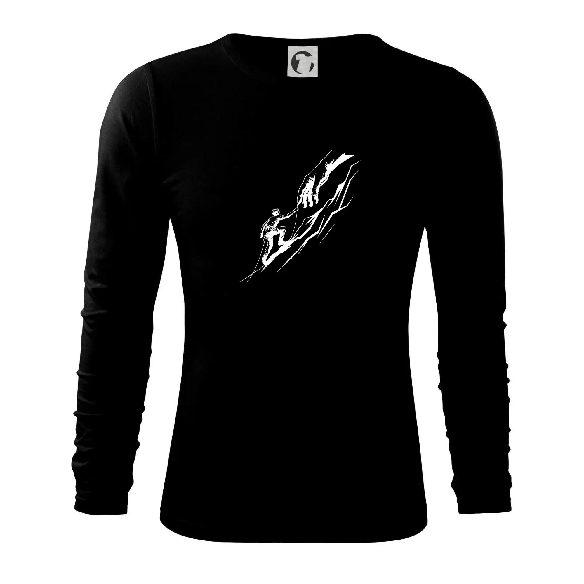 Trička pro horolezcov - Horolezec ruka - kresba - Tričko s dlhým rukávom FIT-T long sleeve