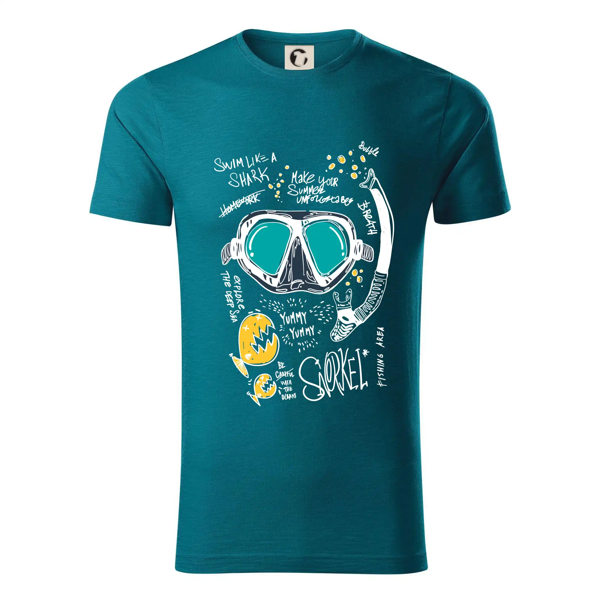 Potápačské tričká - Potapačské okuliare text - Tričko z organickej bavlny