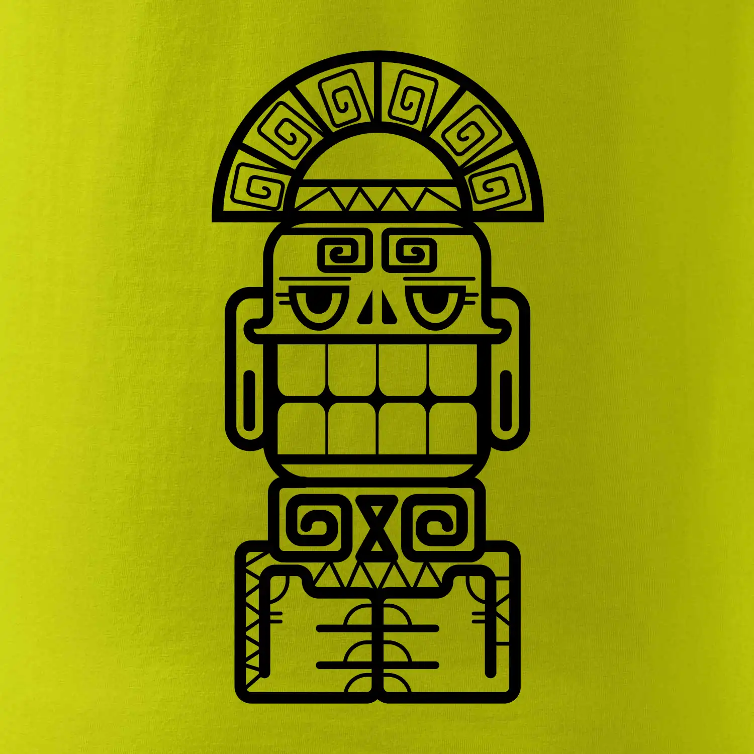 Mayové - socha se zuby