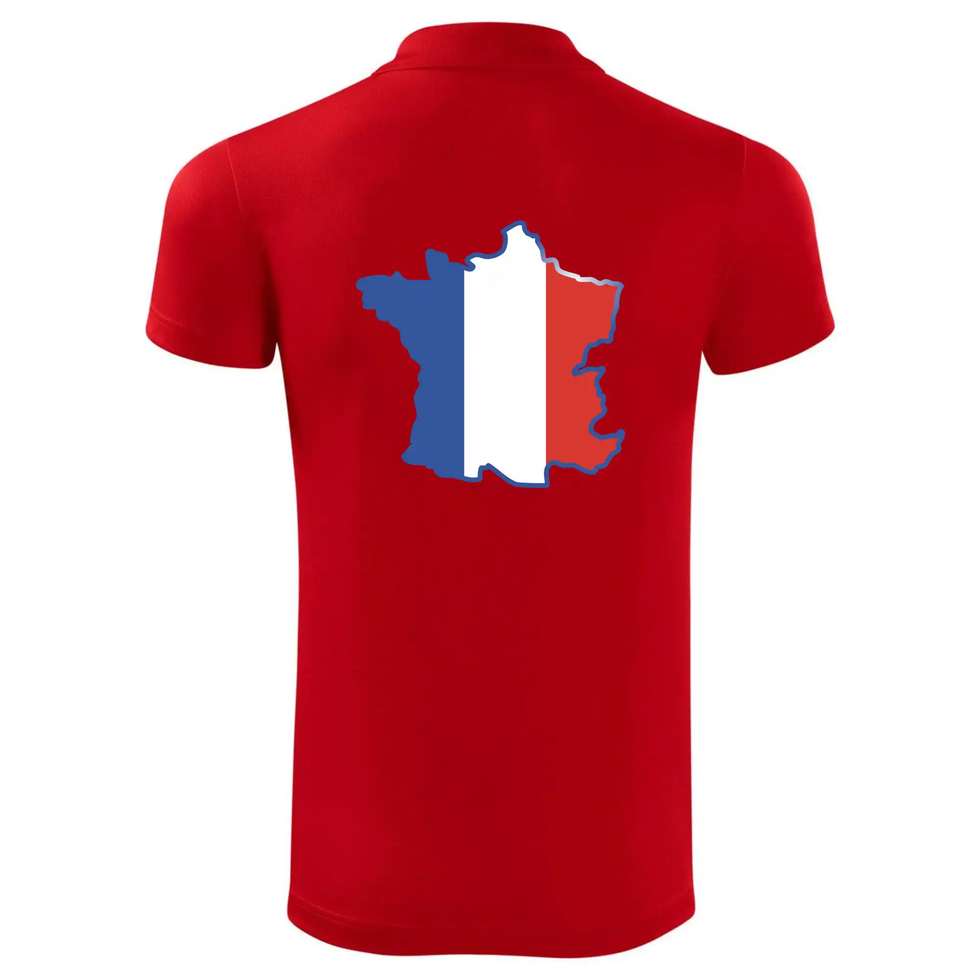 Francouzská vlajka mapa obrys