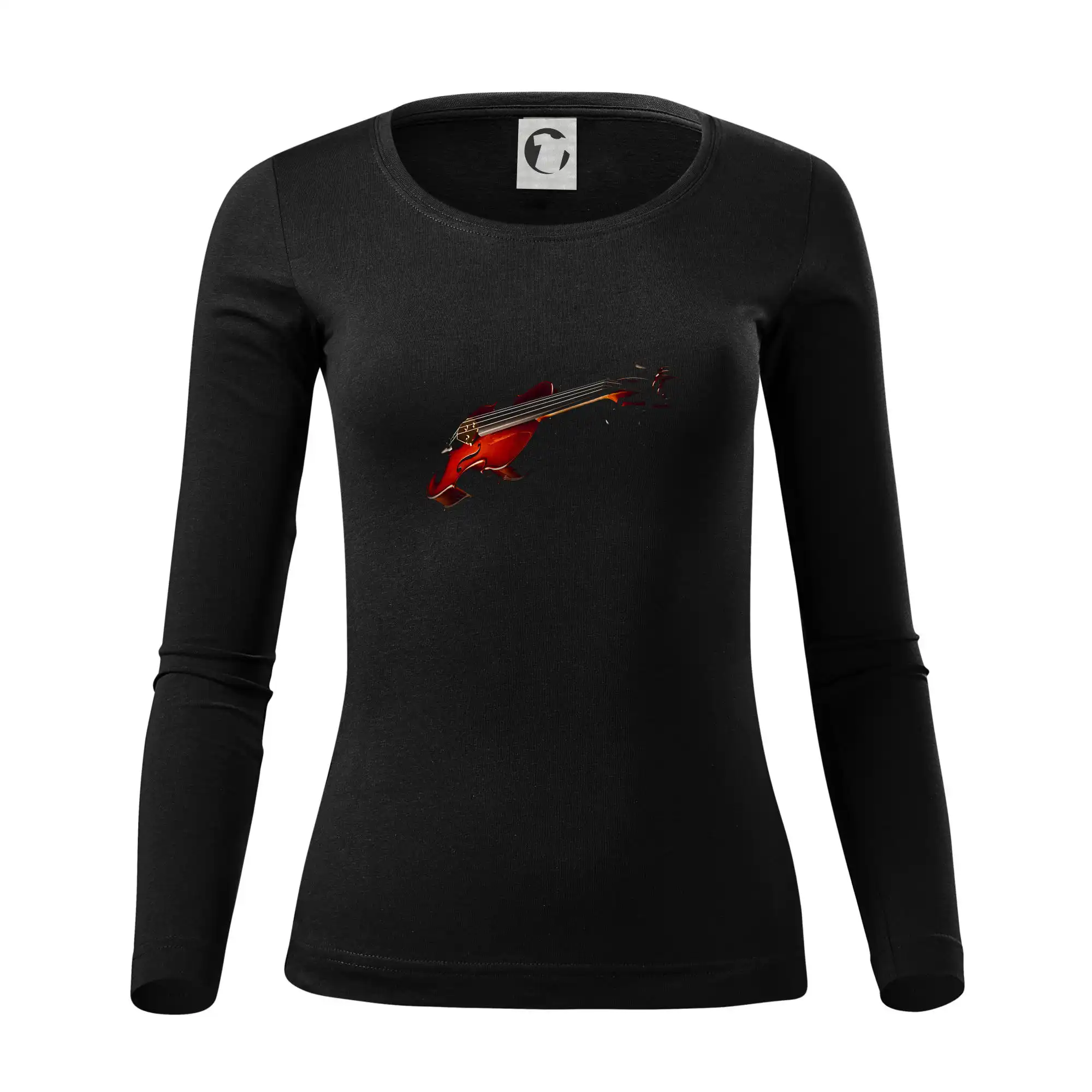 House na šírku - Dámske tričko FIT-T LS - zužené