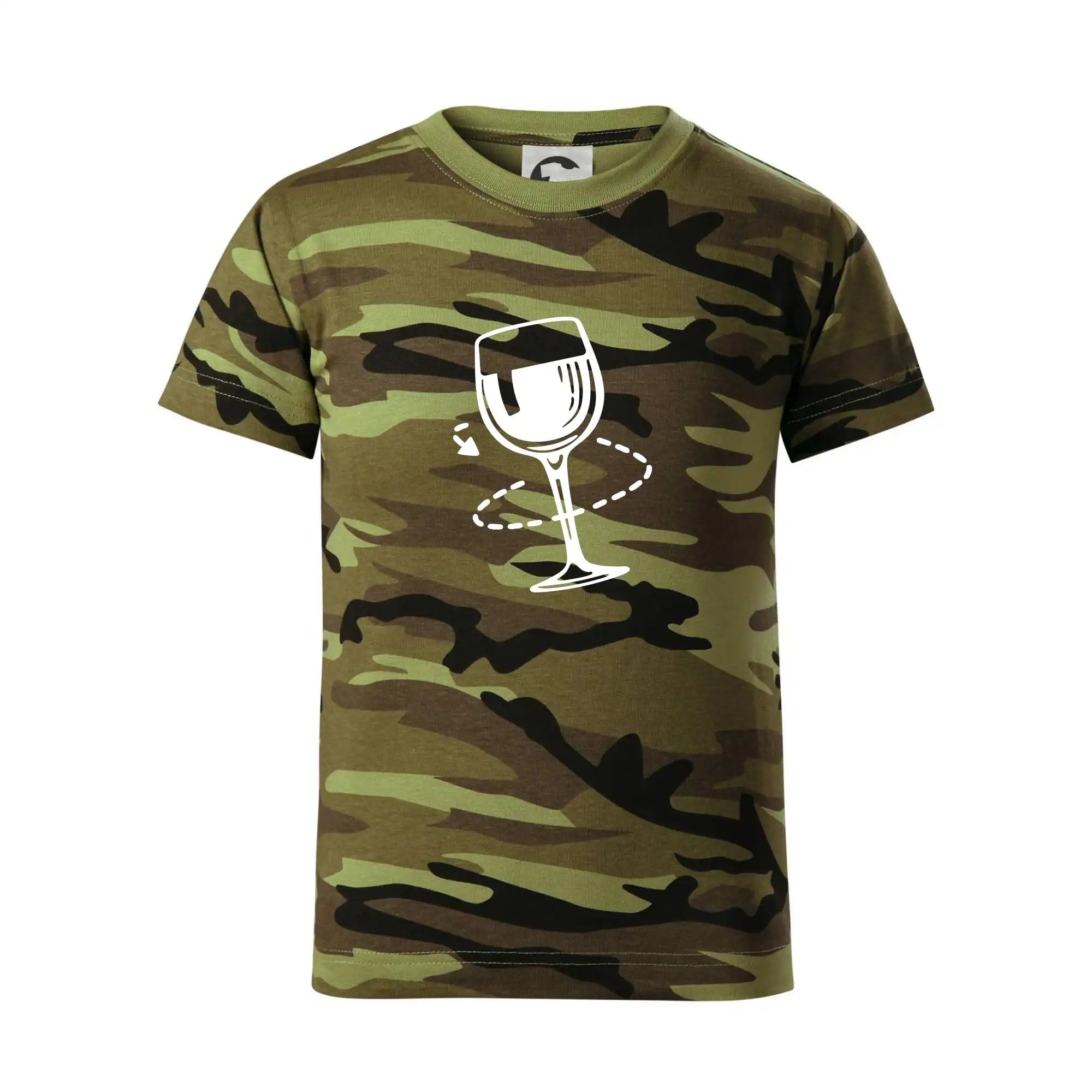 Víno someliér - Detské maskáčové tričko