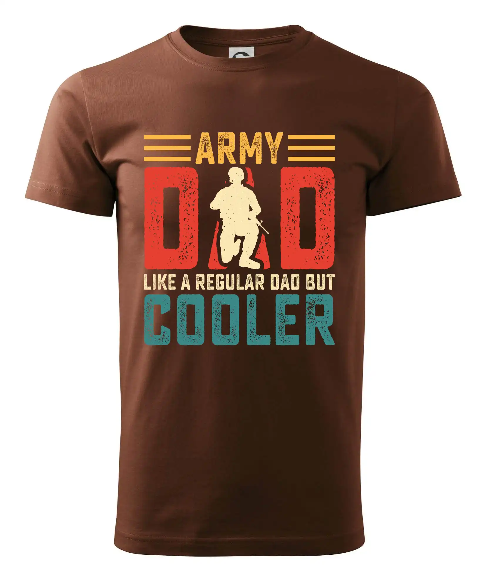 Vojenská tričká s potlačou - Army dad like a regular dad but cooler - Pánske tričko nižšej gramáže