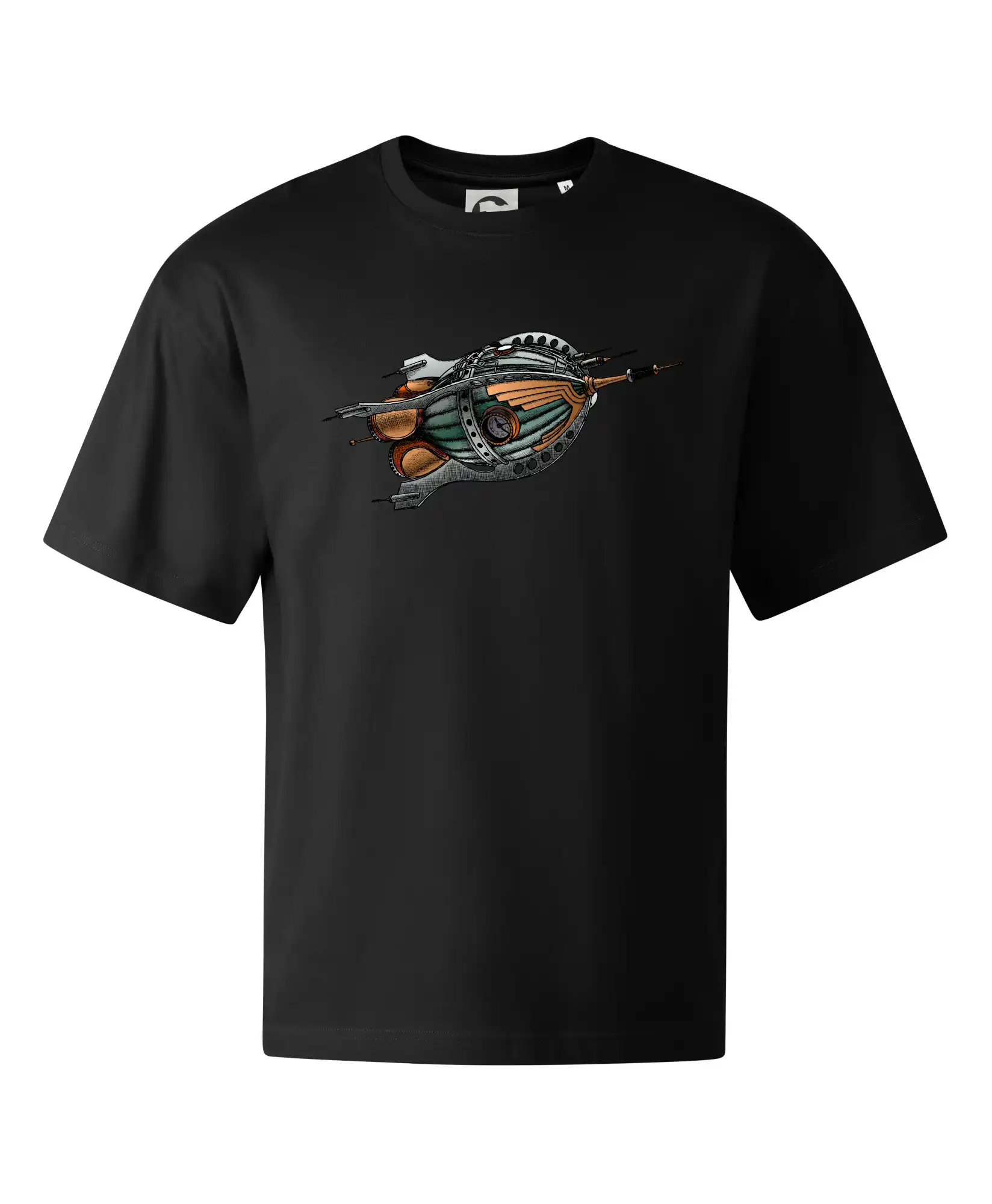 Tričká s potlačou steampunk - Steampunk raketa - Stage unisex - OVERSIZE