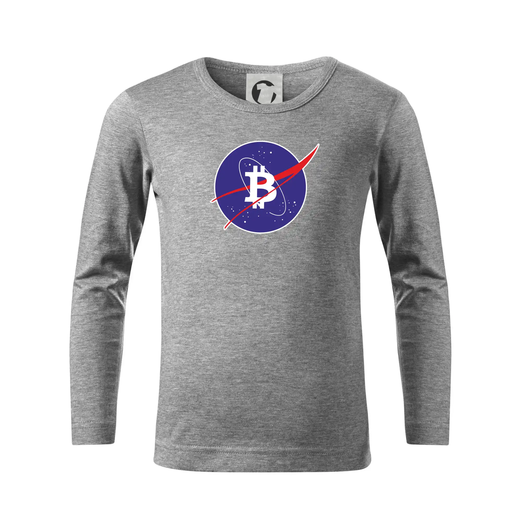 Bitcoin iný vesmír - Tričko detské Long Sleeve