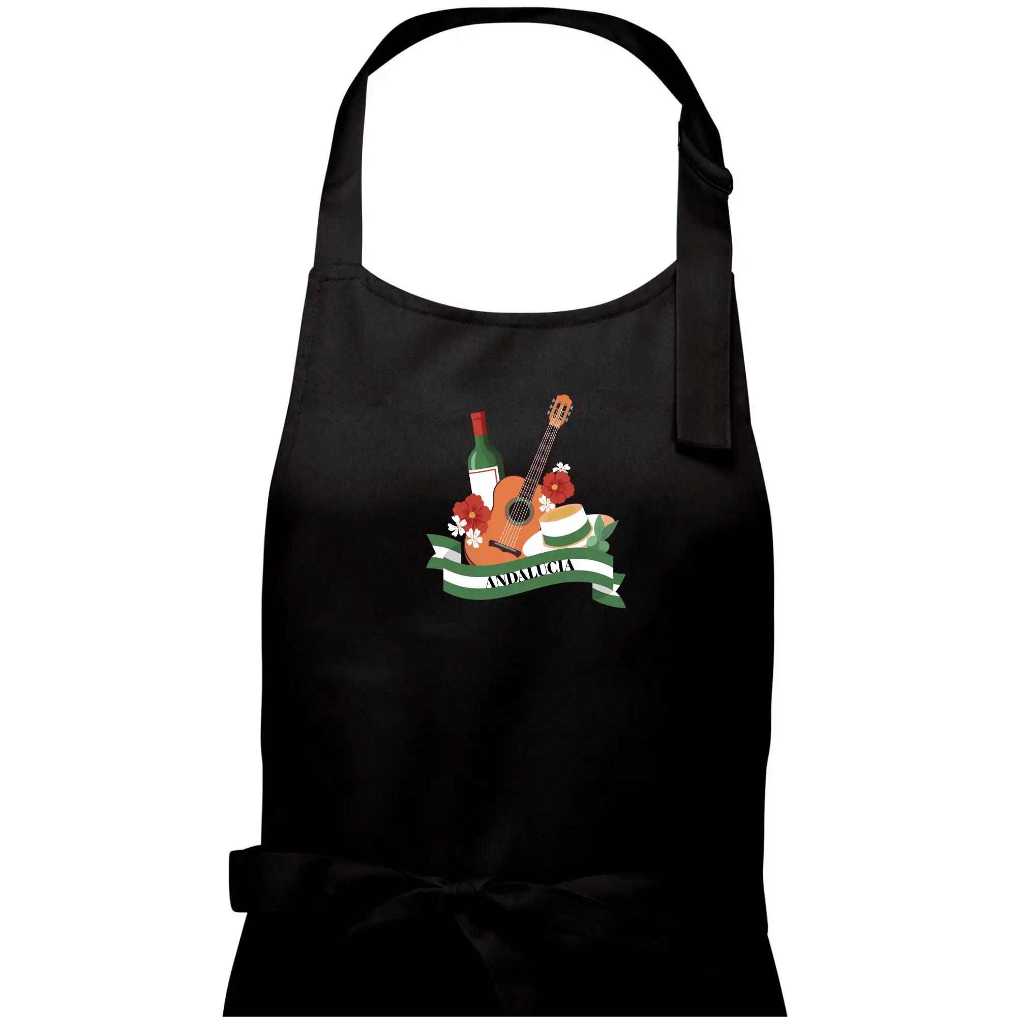 Ostatné mestá / miesta - Andalucia gitara a stuha - Dámska zástera na varenie