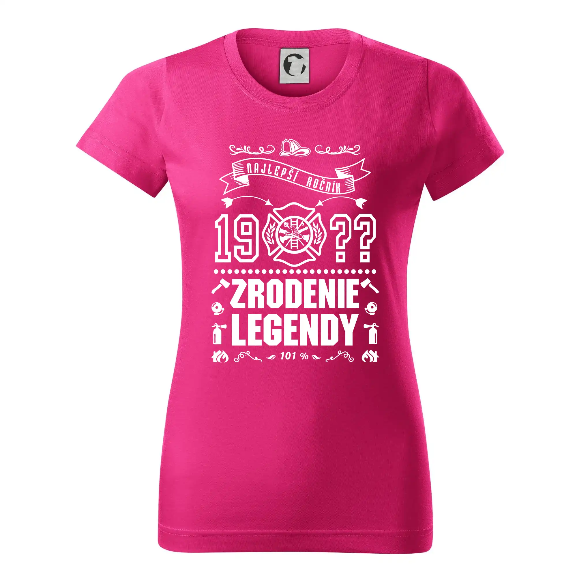 Trička Zrodenie legendy - Zrodenie legendy - pre hasičov - Dámske tričko basic - ľahko voľnejšie a dlhšie