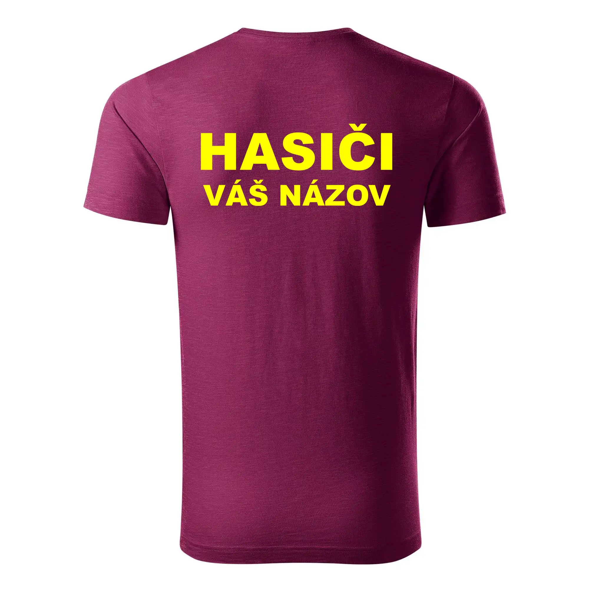 Hasiči - žltý nápis - váš názov zboru