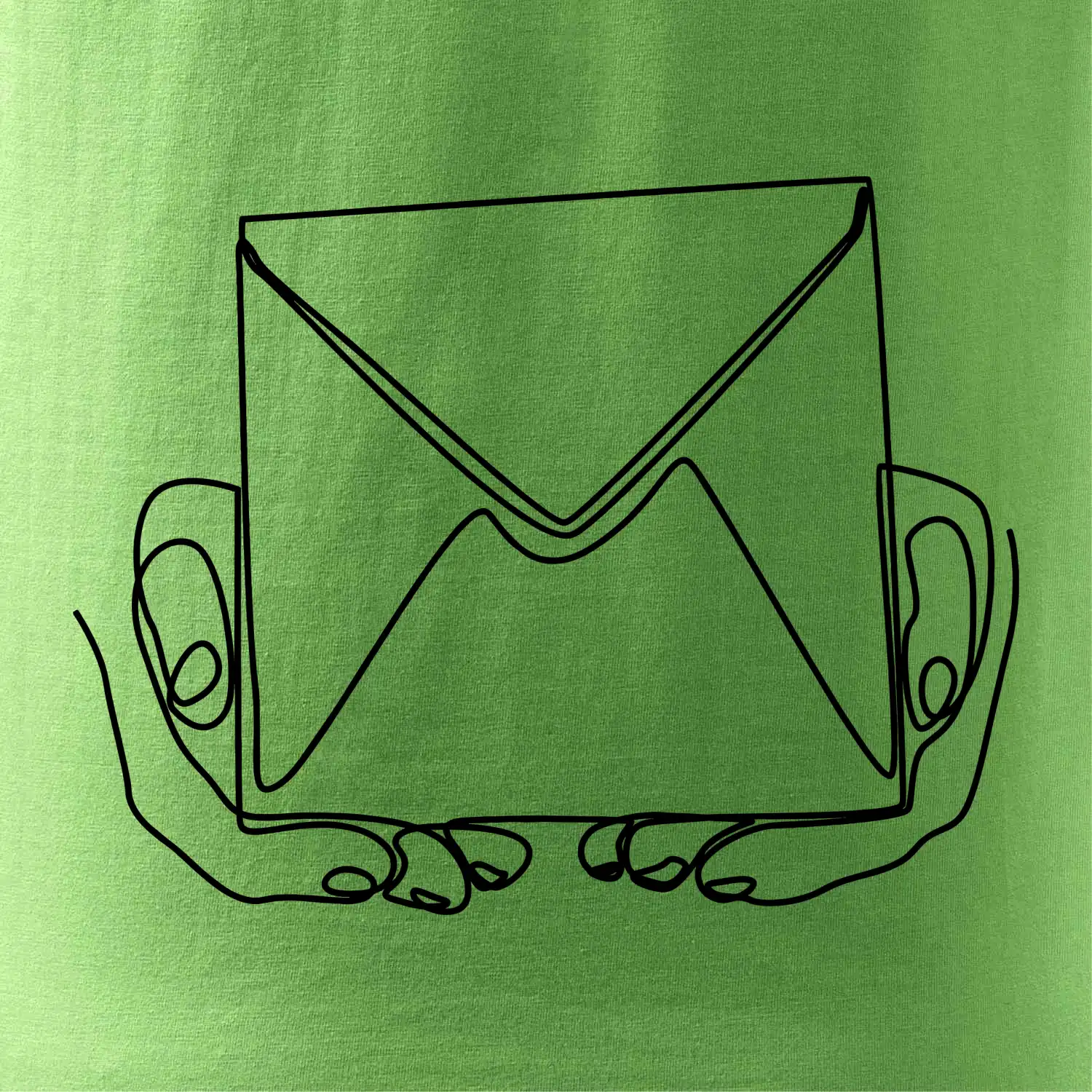 Obálka pošták jedním tahem