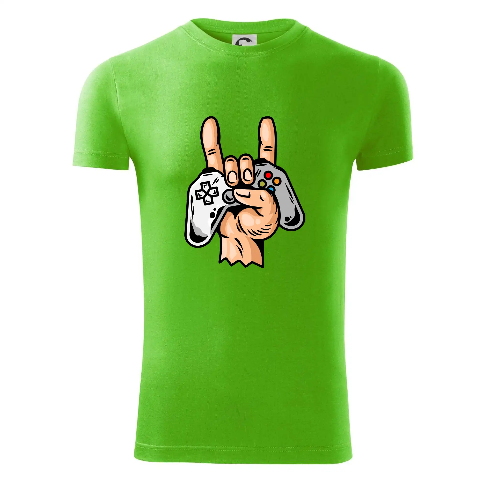 Tričká pre ajťákov - Gamer - gamepad paroháč - Viper FIT - Pánske zúžené tričko