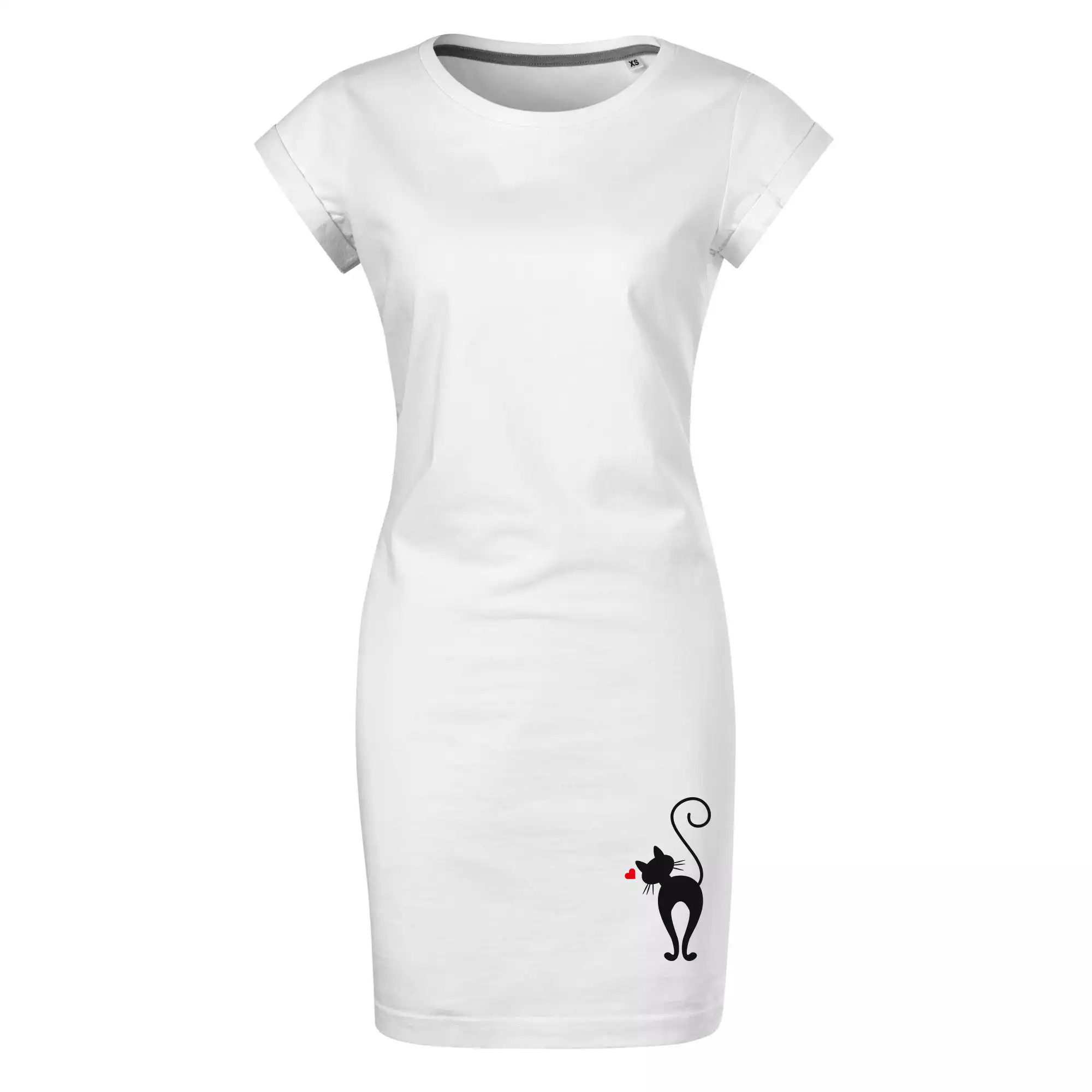 Zamilovaná kočka zezadu