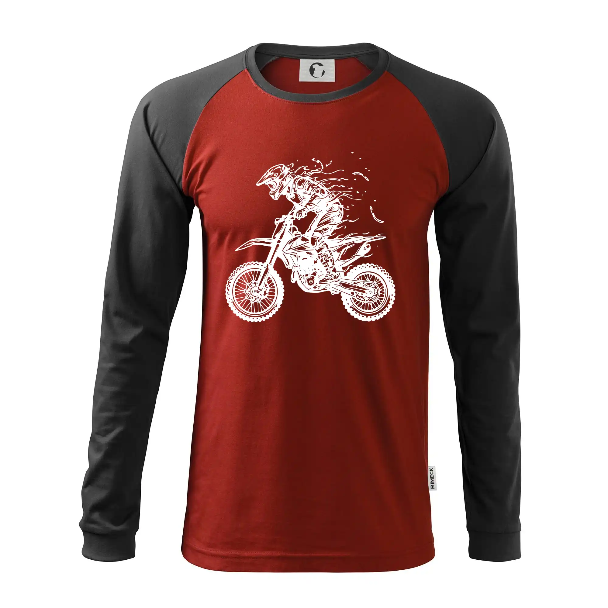 Motocross tričká - Cross - Enduro kostra - Pánske tričko s dlhým rukávom LS130