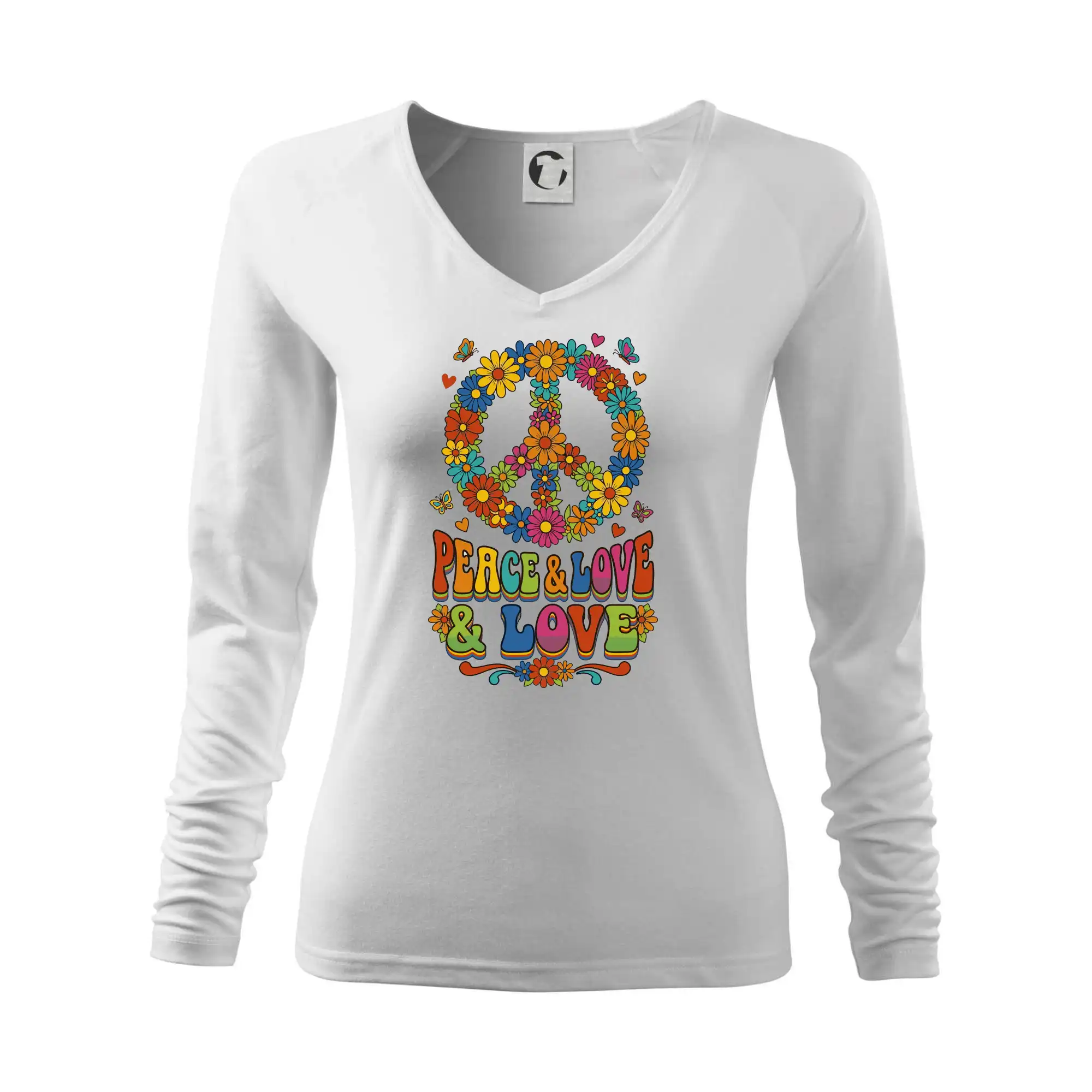Peace and love - na výšku s květy