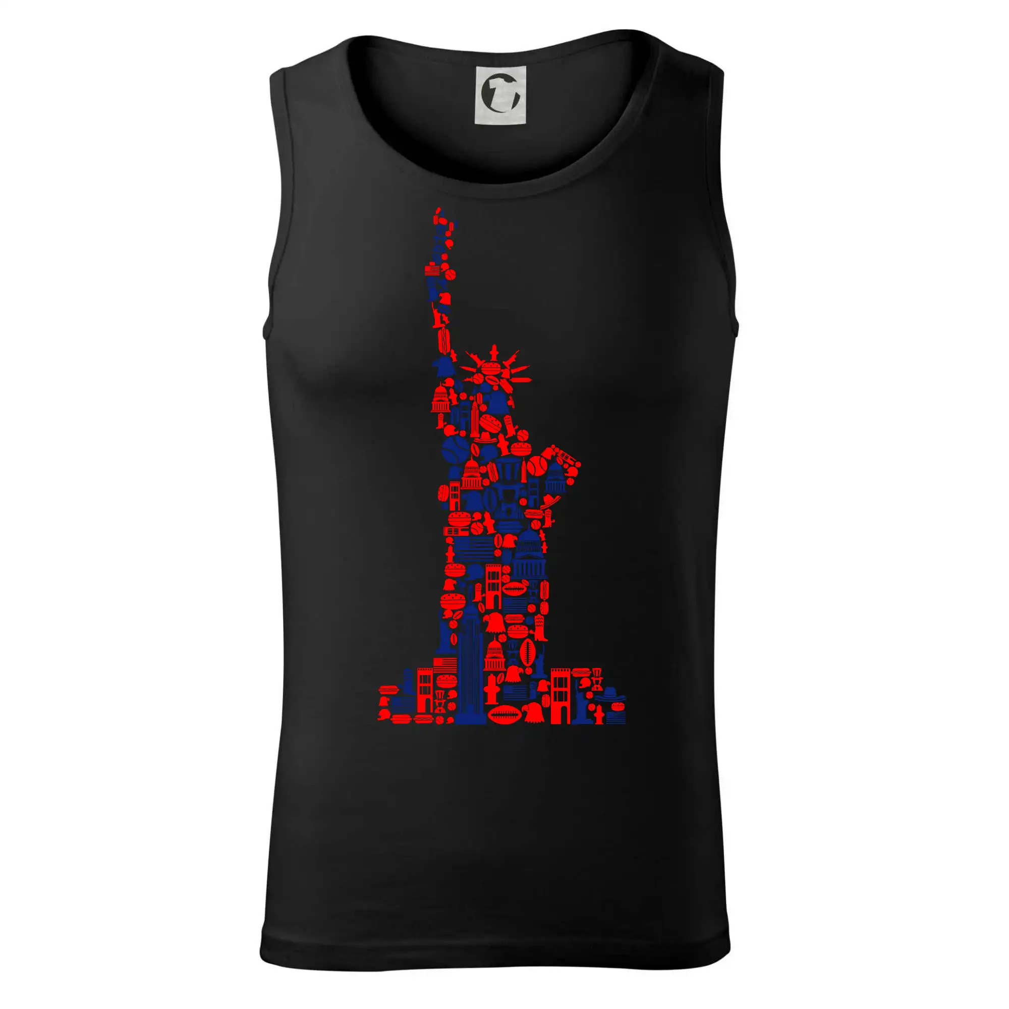 Tričká USA - Socha svobody - New york ikony - Tielko pánske Core