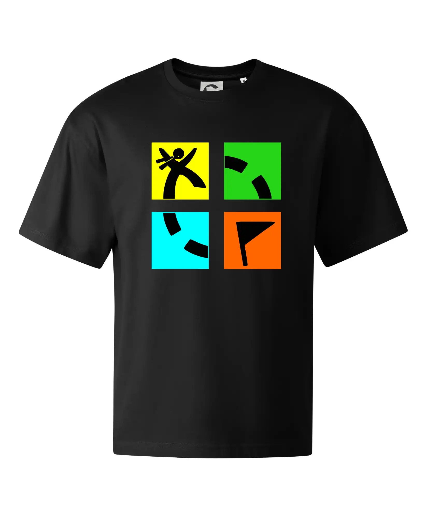 Tričká na geocaching - Geocaching logo farebné - Stage unisex - OVERSIZE