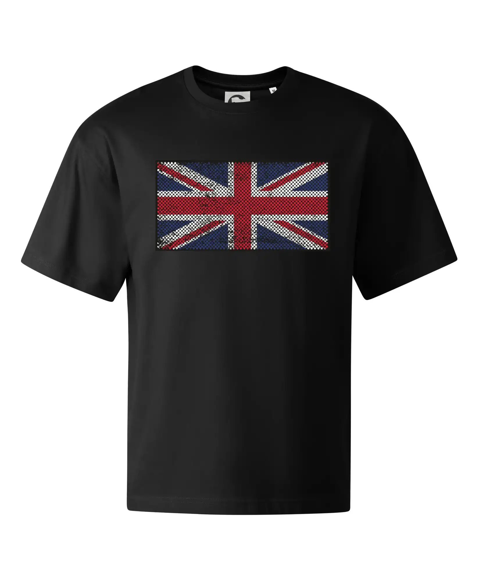 Tričká Anglicko - Britská vlajka bodkovaná - Stage unisex - OVERSIZE