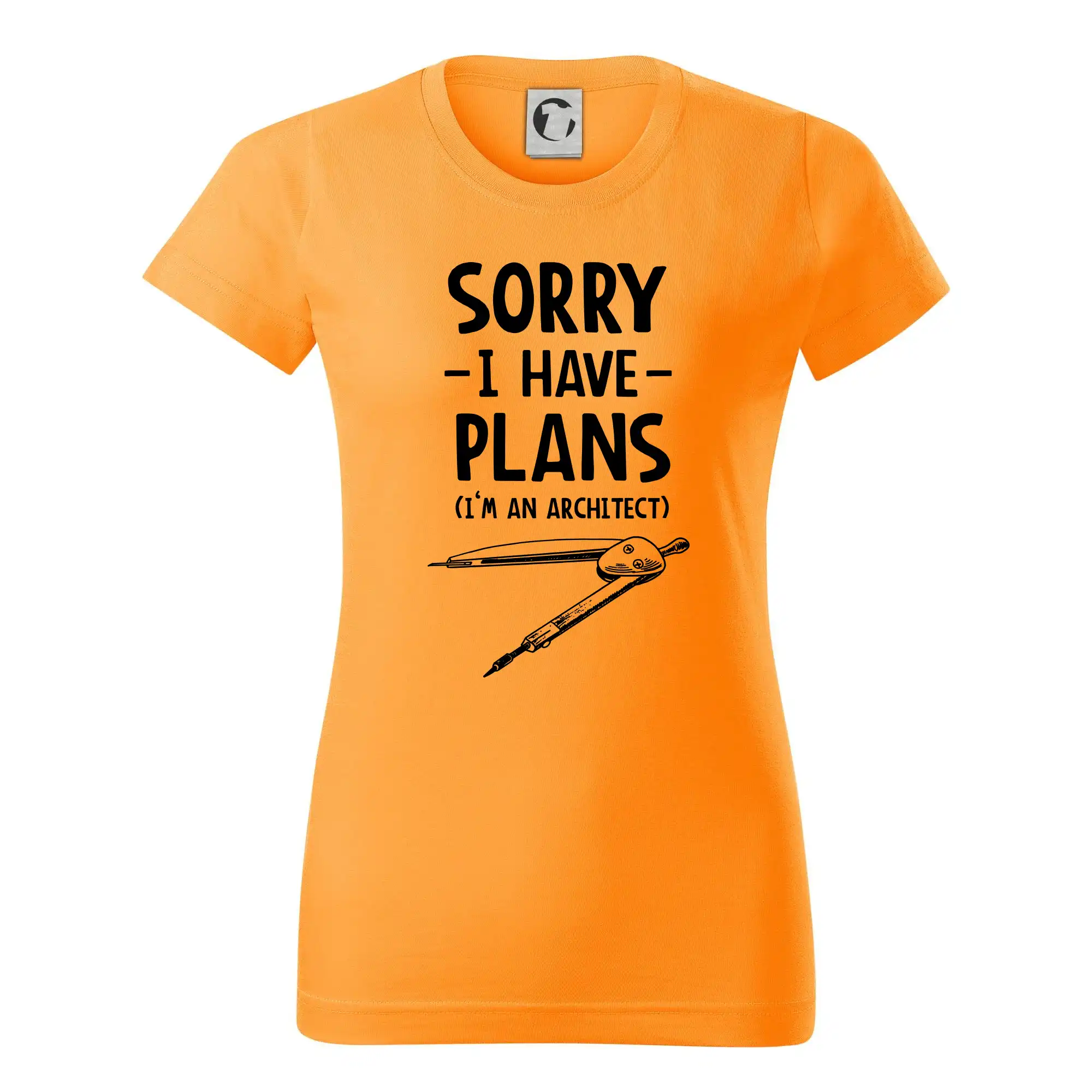 Vtipné tričká do práce - Sorry I have plans - architect - Dámske tričko basic - ľahko voľnejšie a dlhšie