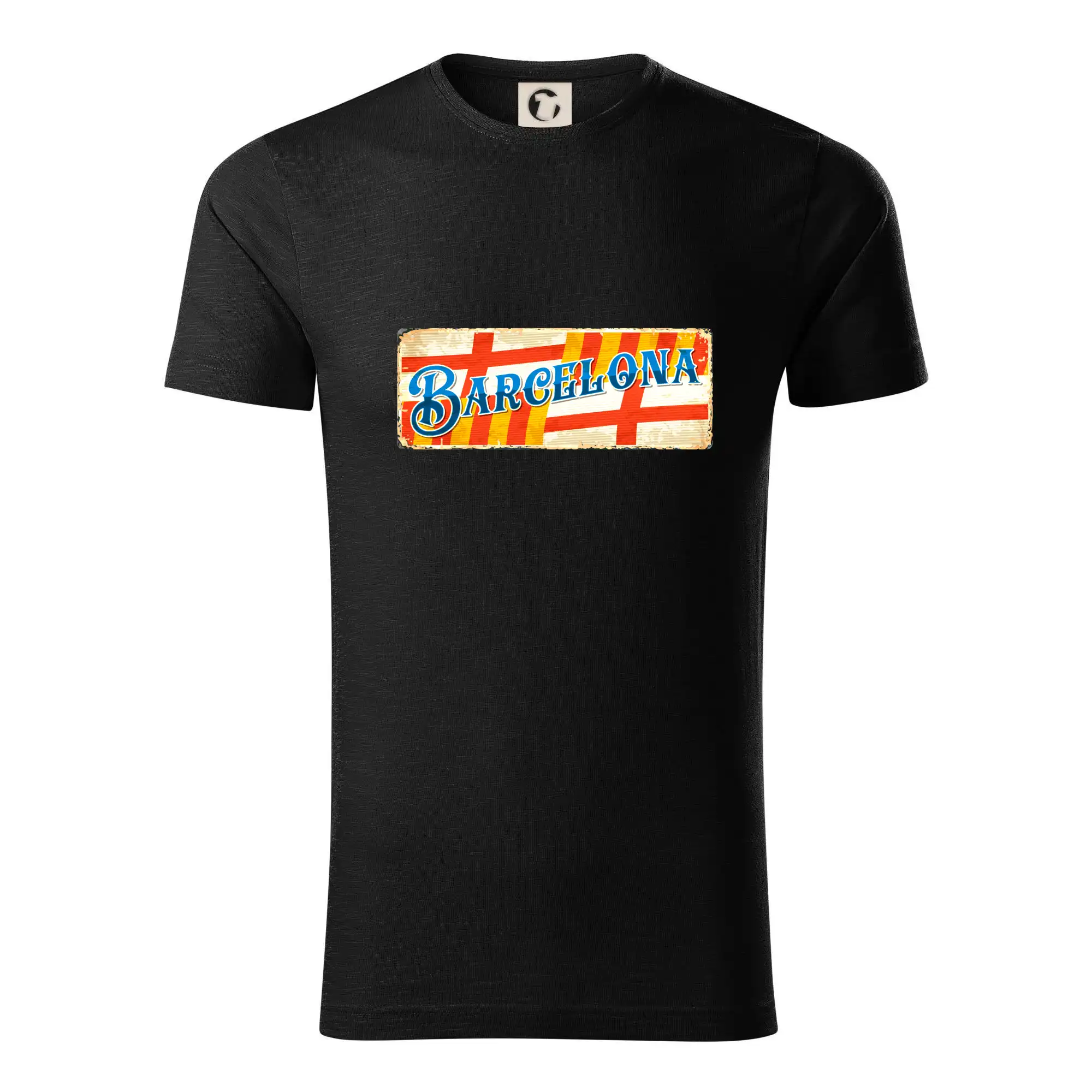 Ostatné mestá / miesta - Cedula stará Barcelona - Tričko z organickej bavlny