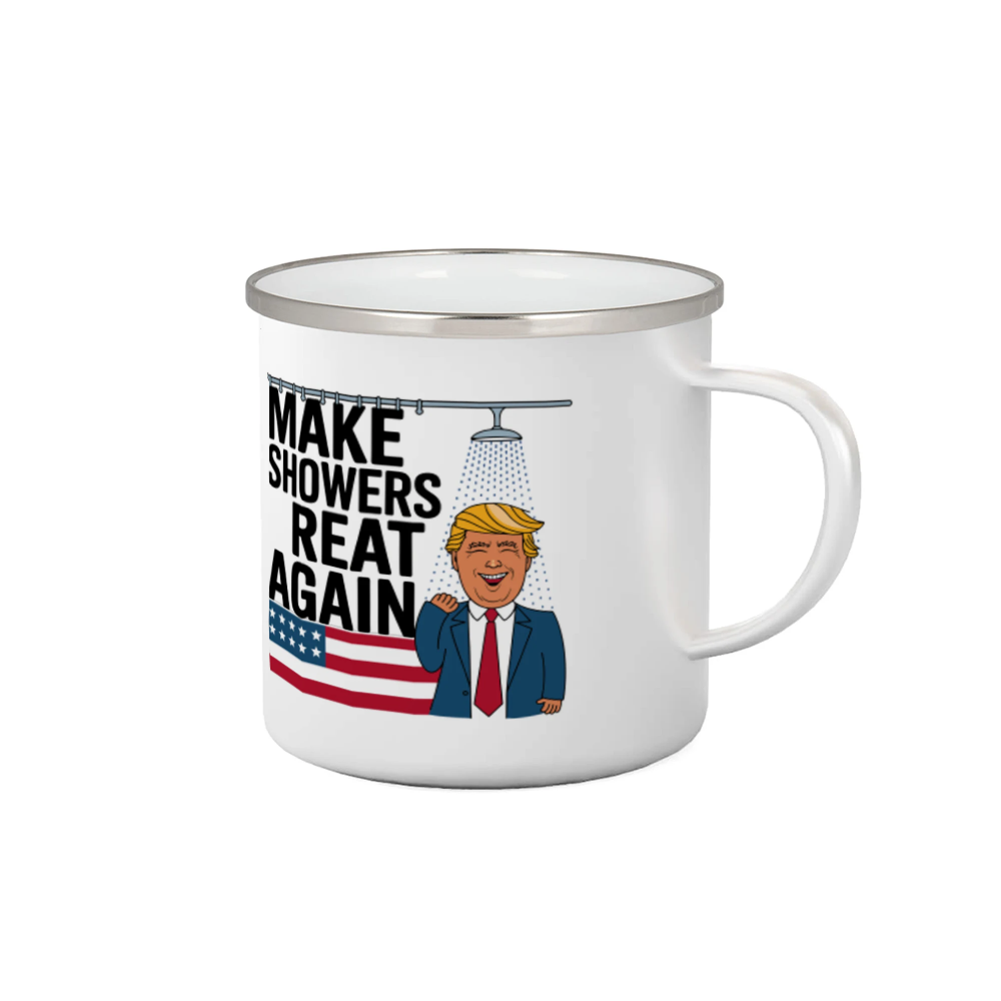 Politické tričká - Trump make showers great again - Plecháčik