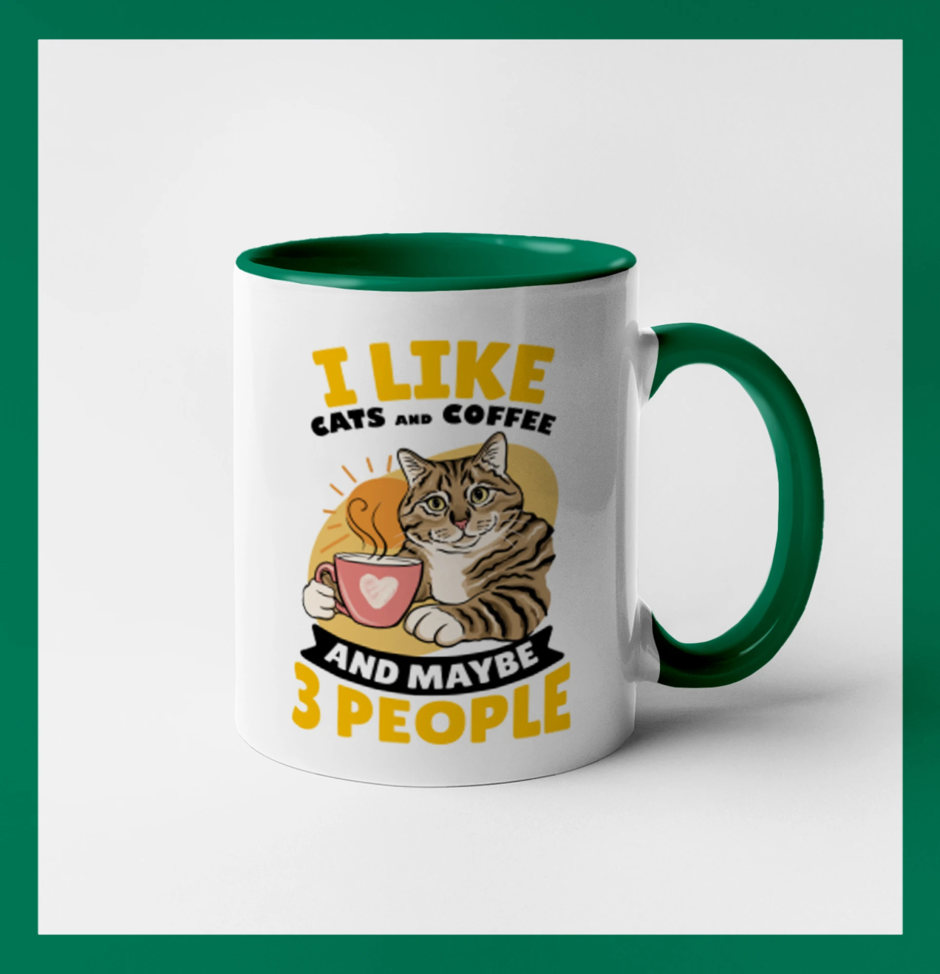I like cats and coffee and maybe 3 people
