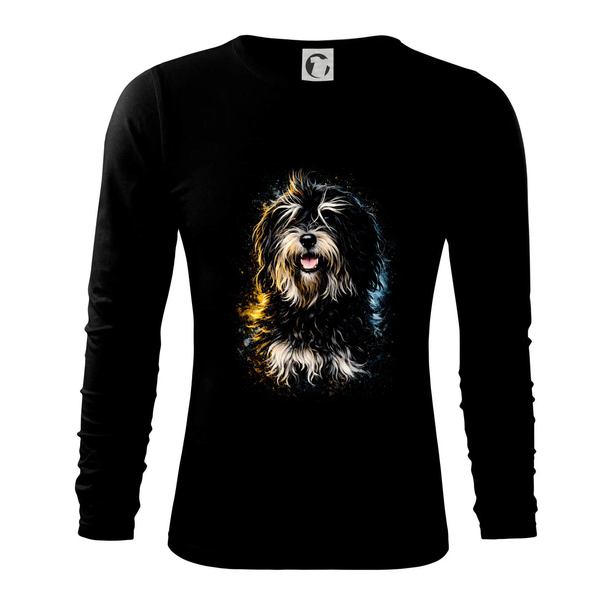 Ostatné psie plemená - Obrázok poltón Tibetský teriér - Tričko s dlhým rukávom FIT-T long sleeve