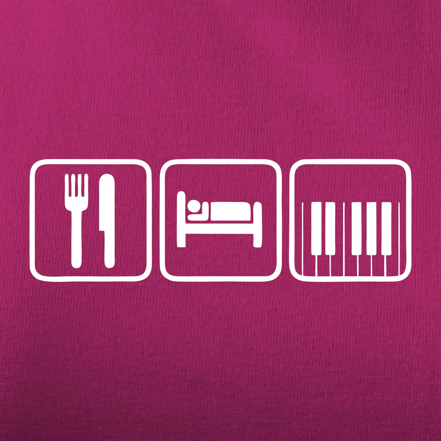 Eat sleep piano v řadě