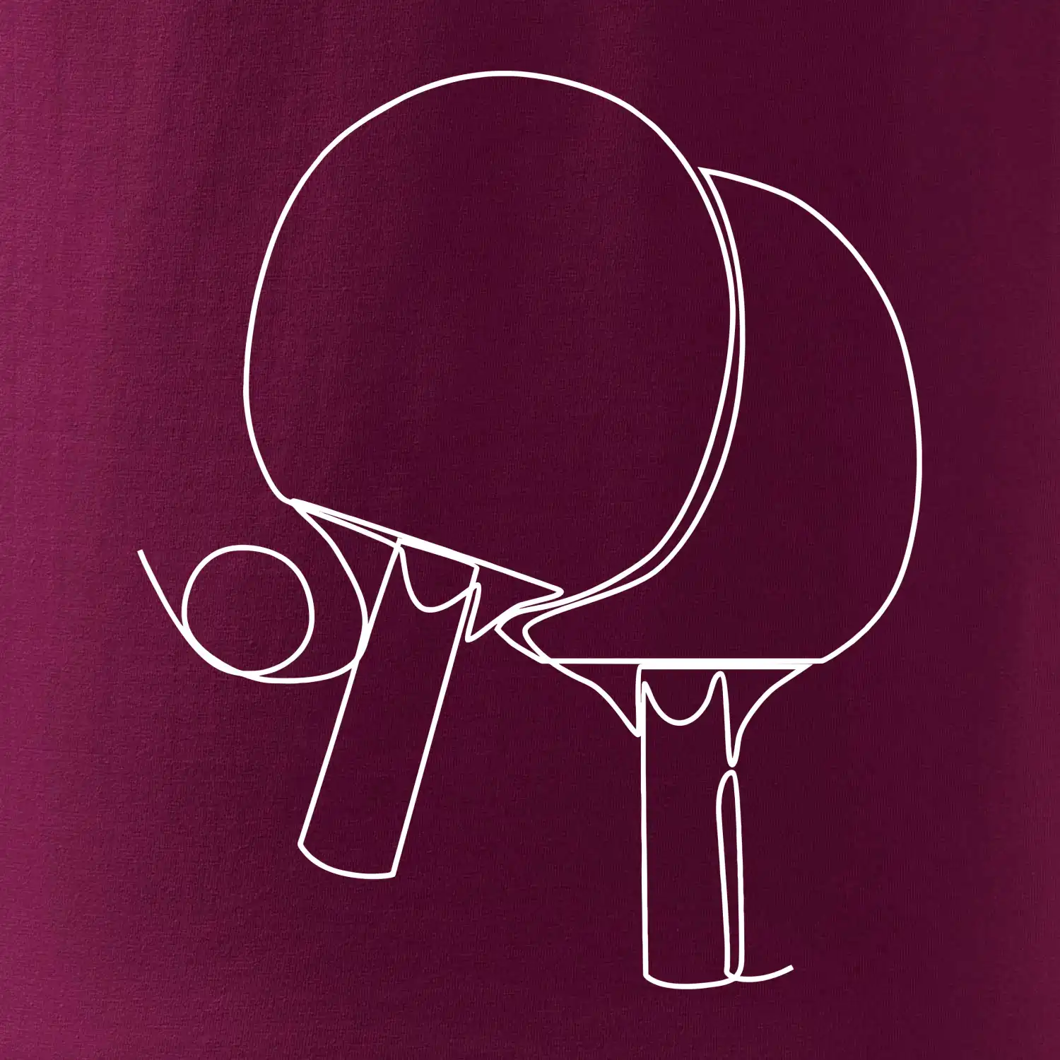 Pálky na stolní tenis jedním tahem