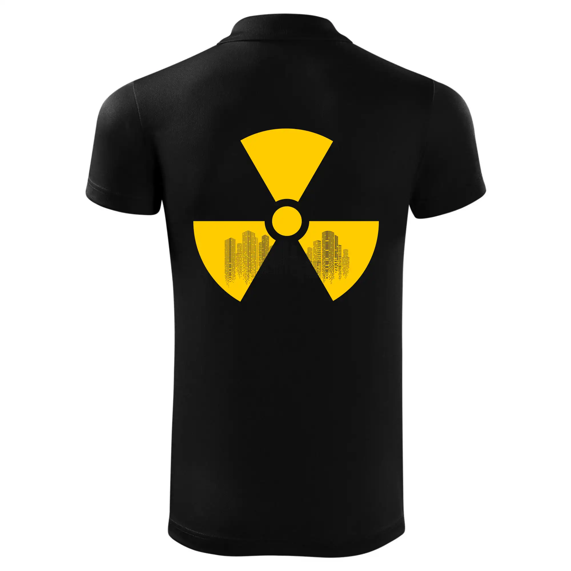 Radioaktivita - silueta města