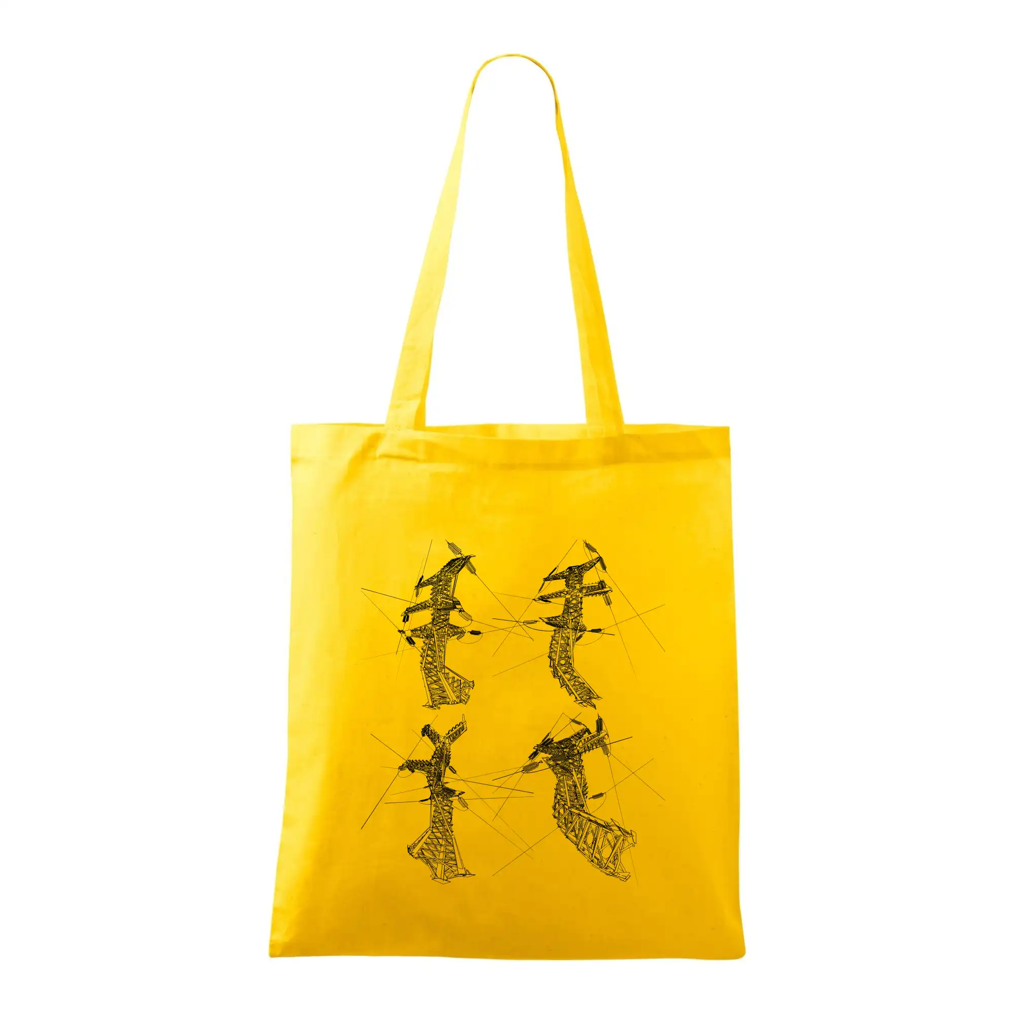 Zkroucený stožár vysokého vedení