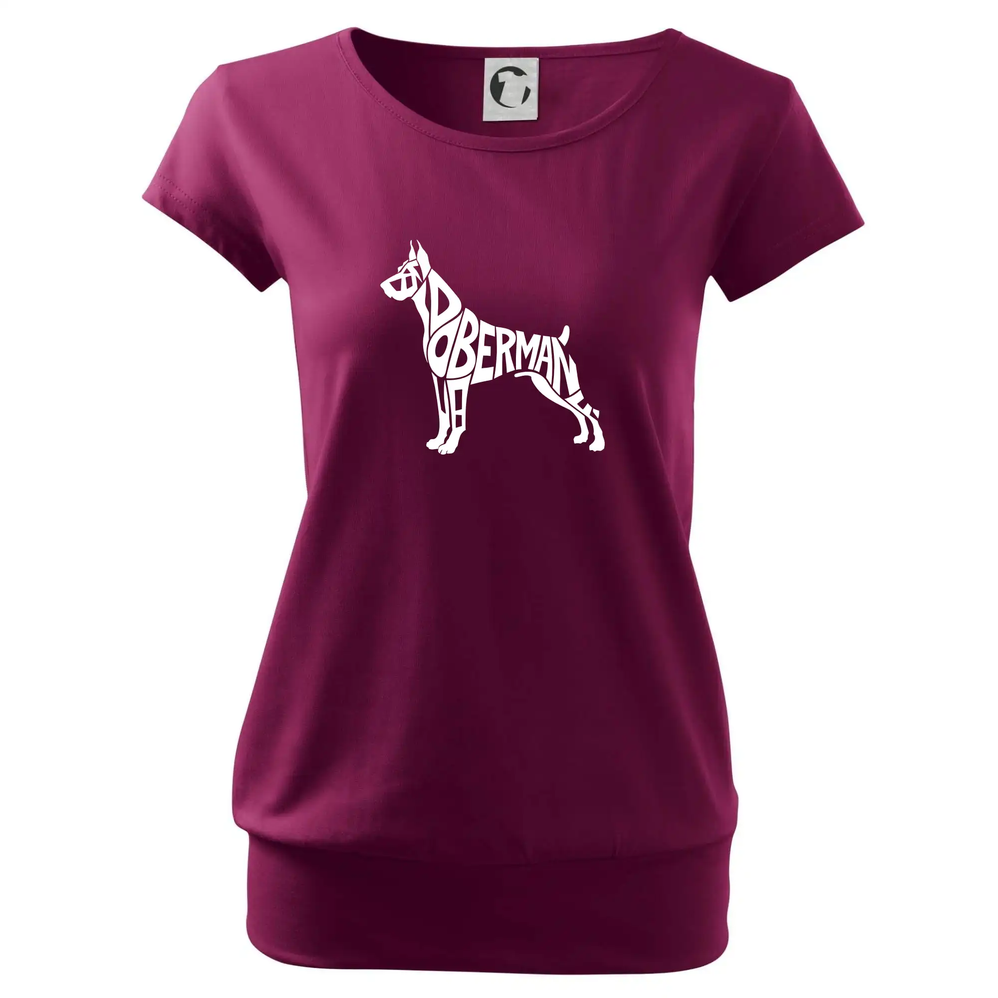 Doberman - nápis v tělě