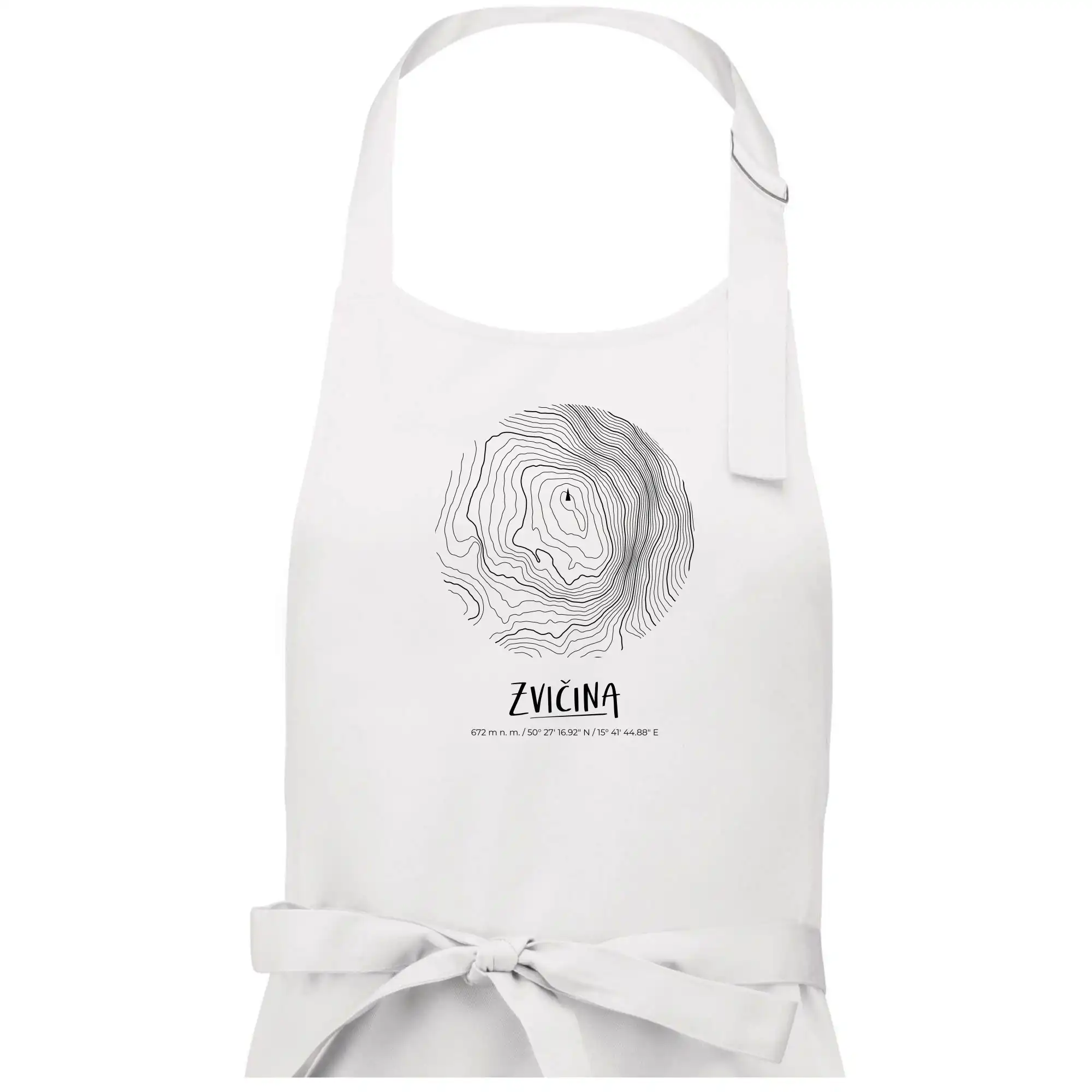 Zvičina - vrstevnice v kruhu