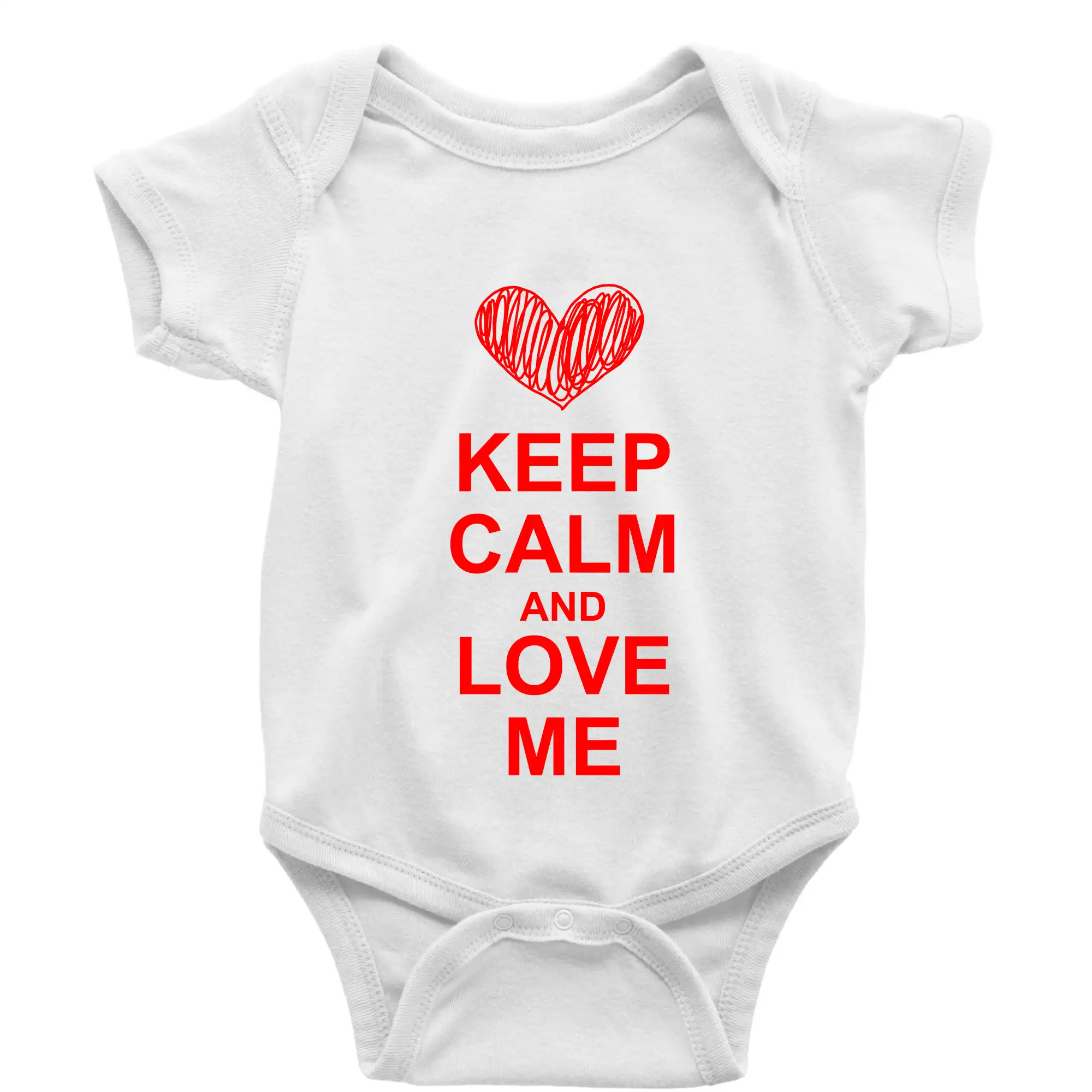 Tričká Keep calm - Keep calm and love me - Body dojčenské s krátkym rukávom