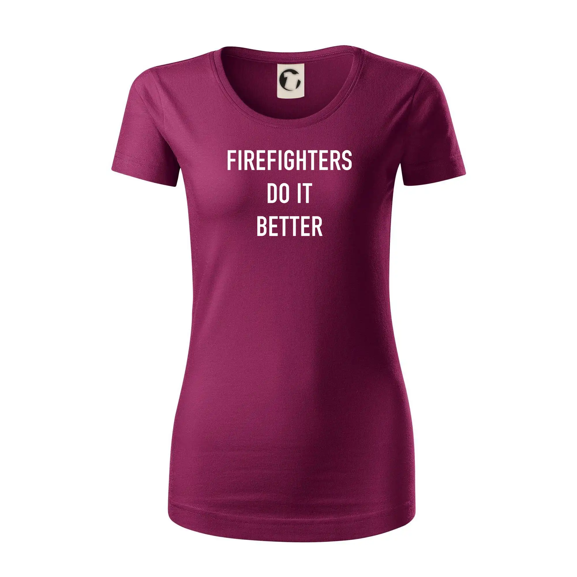 Originálne tričká pre hasičov - Firefighters Do It Better - Dámske tričko z organickej bavlny Origin (GOTS)