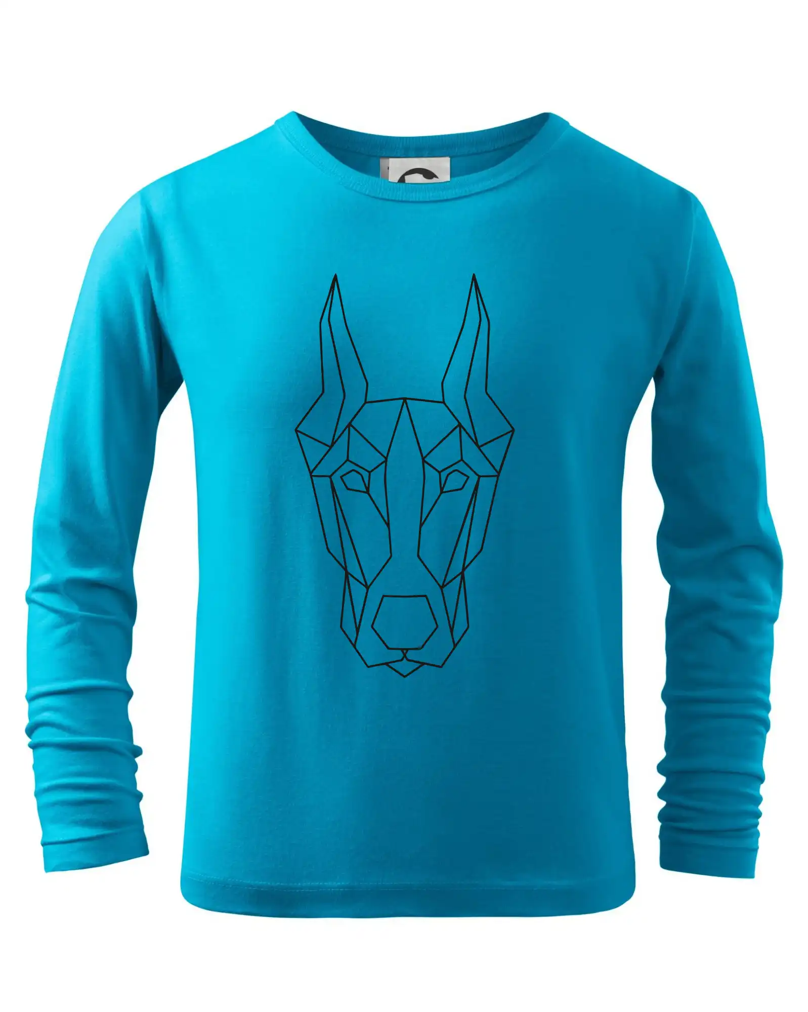 Ostatné psie plemená - Dobrman - Geometria - Tričko detské Long Sleeve