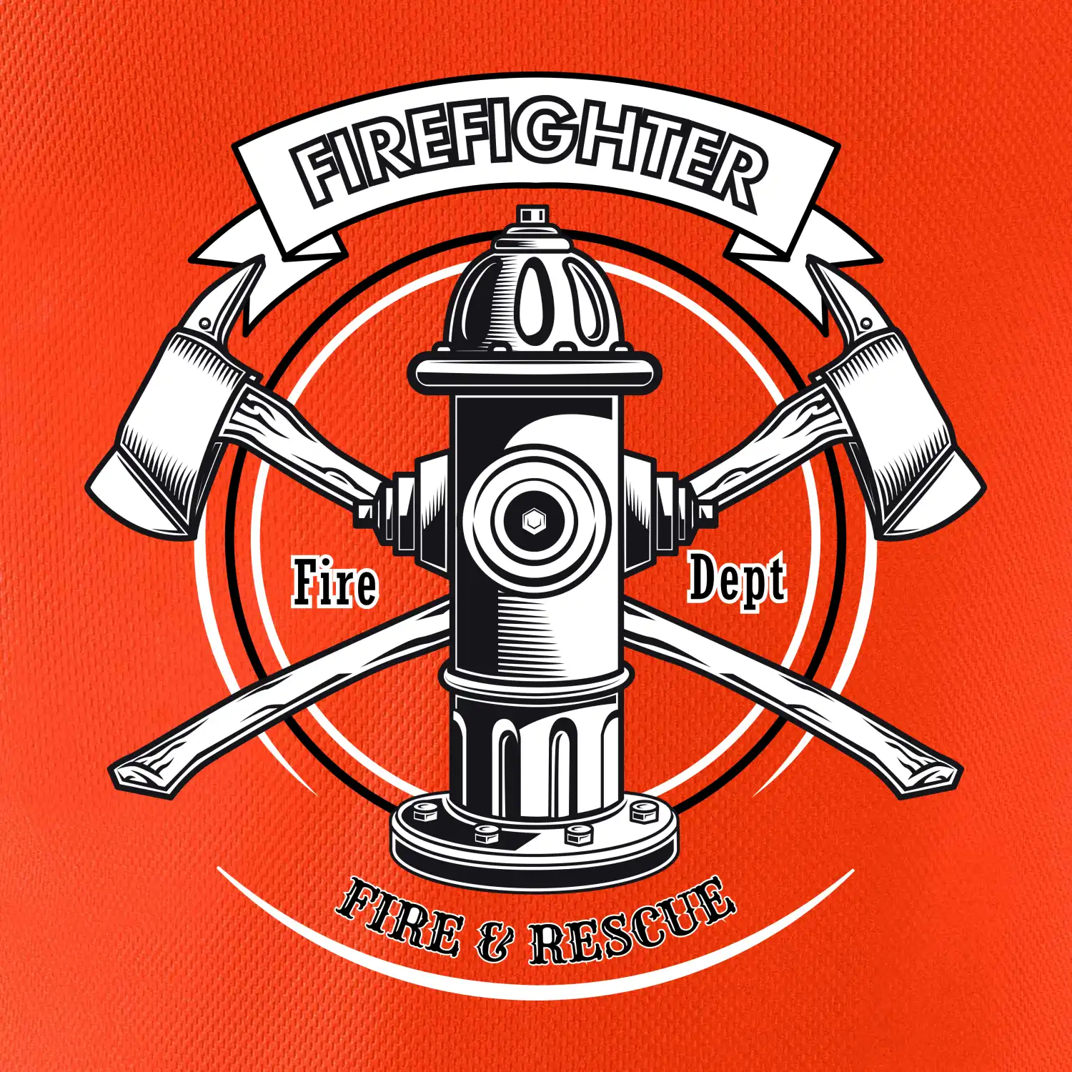 Firefighter logo Fire and rescue
