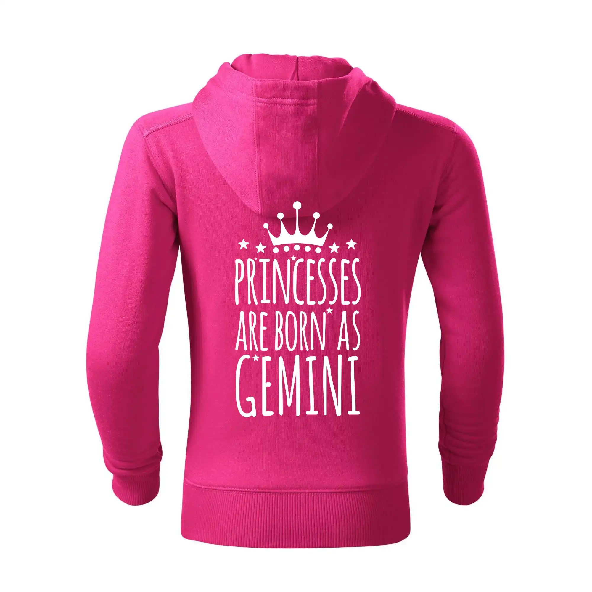 Tričká blíženci - Princesses are born as Gemini - Blíženci - Detská s kapucňou na zips