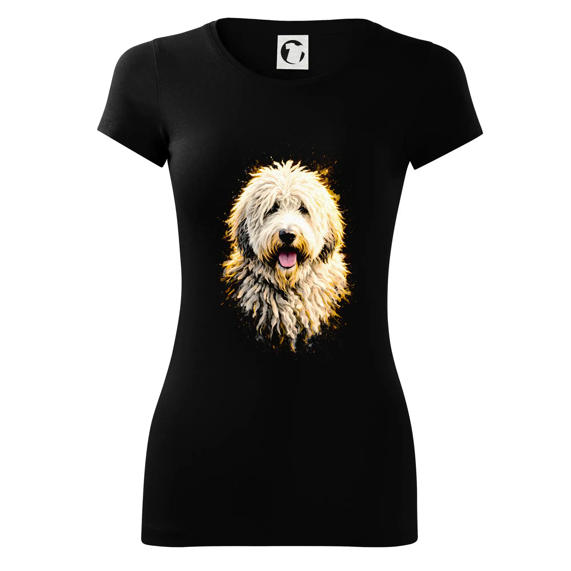 Ostatné psie plemená - Obrázok poltón komondor hlava - Dámske tričko Glance - Priliehavejší strih
