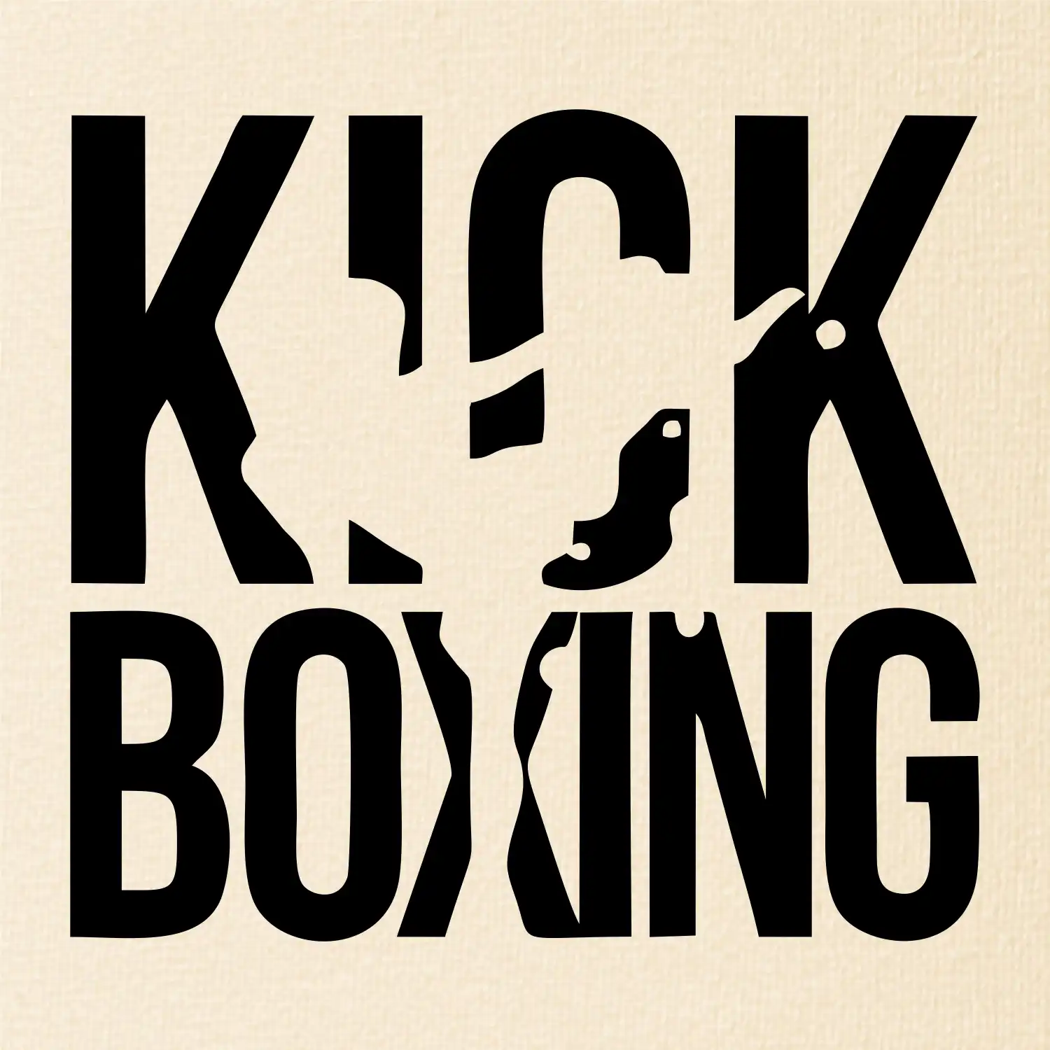 Nápis Kick Boxing