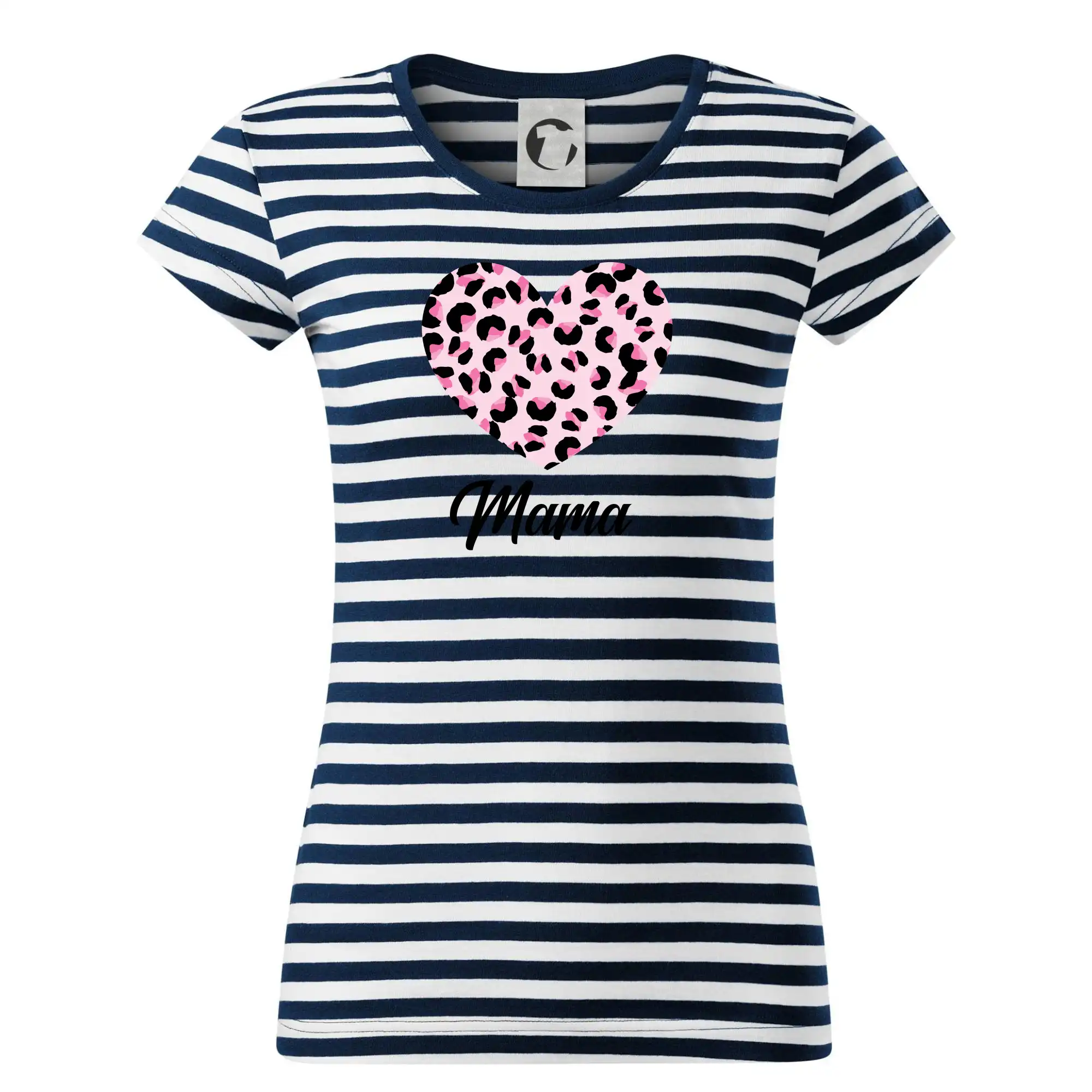 Tričká a mikiny pre mamičky - Srdce růžové - mama (Pecka Design) - Tričko na vodu