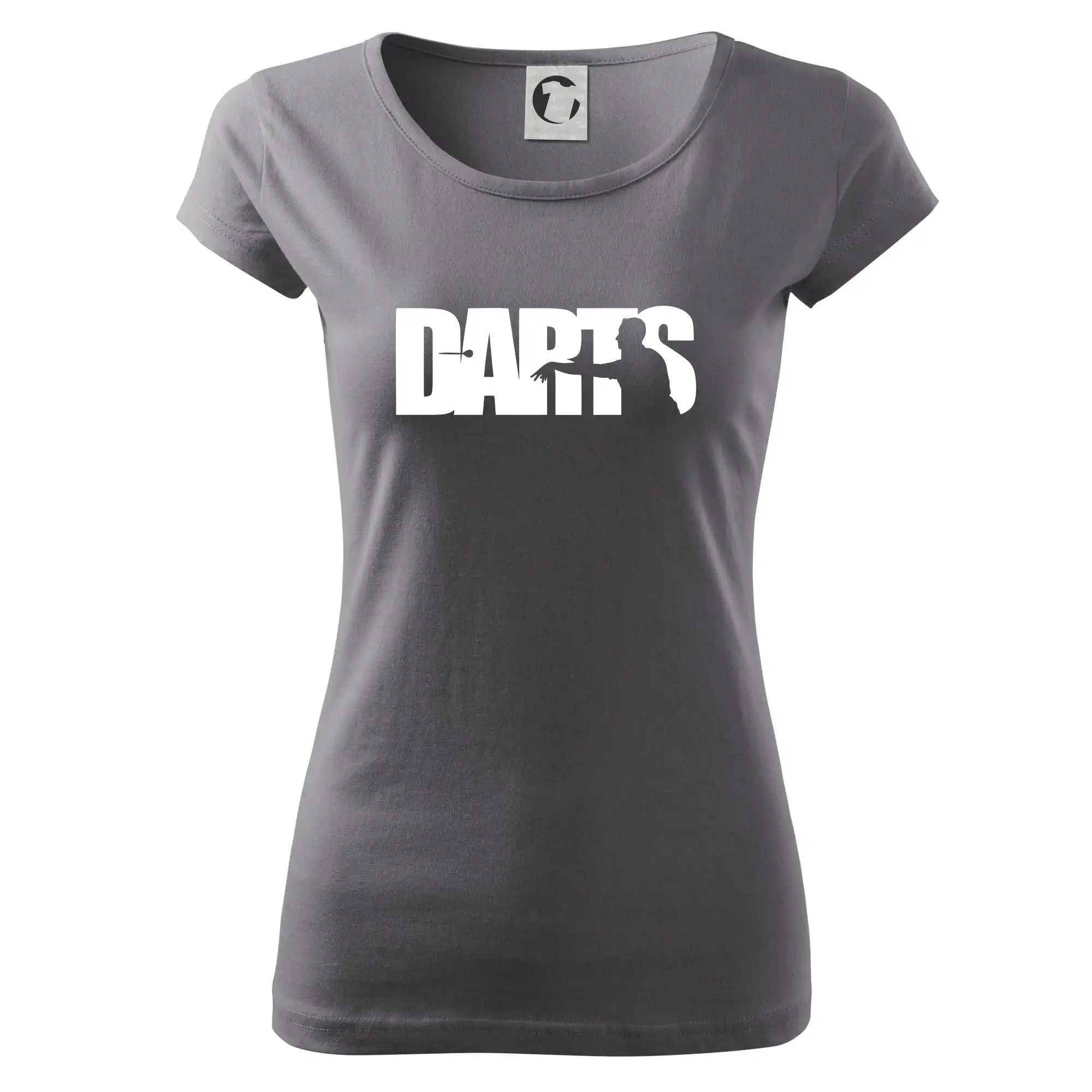 Darts - nápis se šipkařem