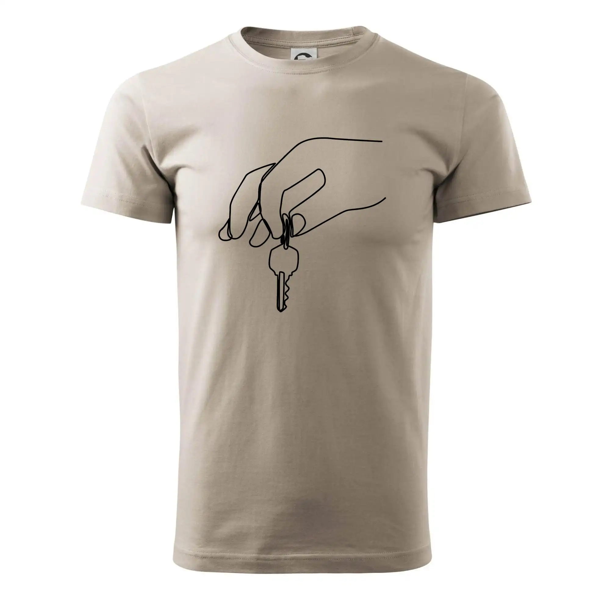 Klíče a ruka jedním tahem