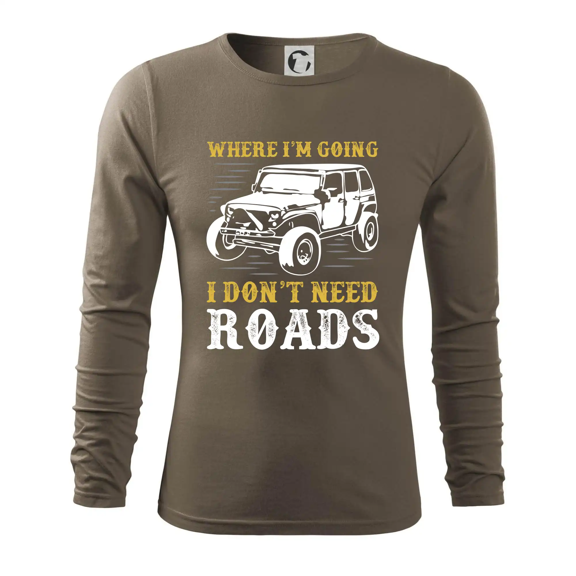 Auto tričká - Neriešim cesty - Tričko s dlhým rukávom FIT-T long sleeve